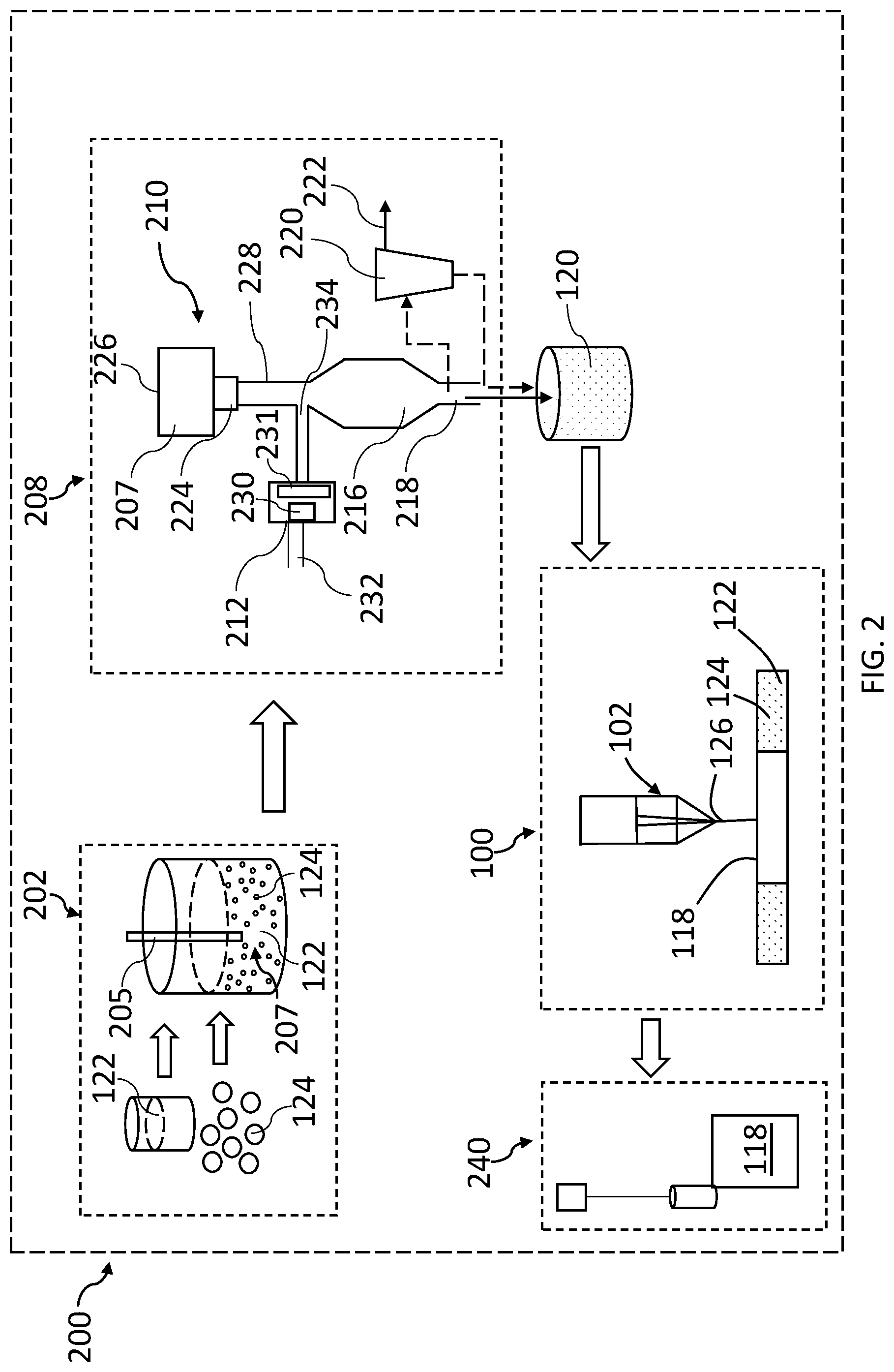 Patent US12325154 Figure 2 – Systems for polymer powder performance improvements in additive manufacturing using encapsulation