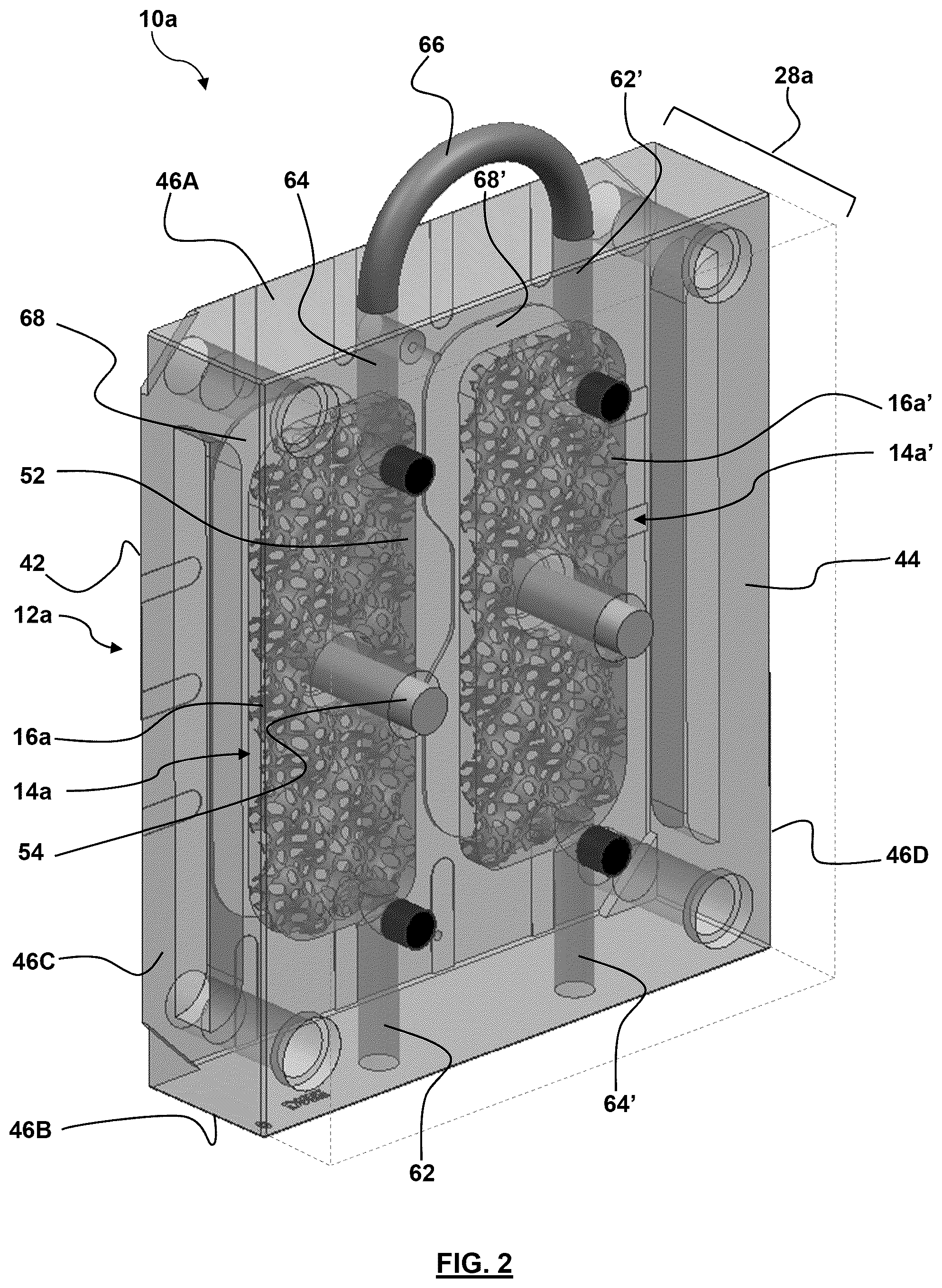 Patent US12325166 — Mold plate cooling arrangement — Figure 1
