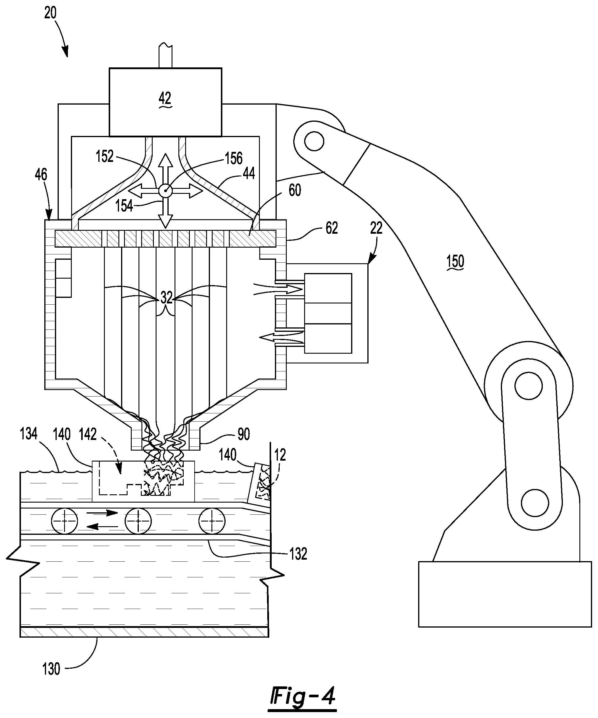Patent US12325168 Figure 4 – System and method of making a mesh cushion