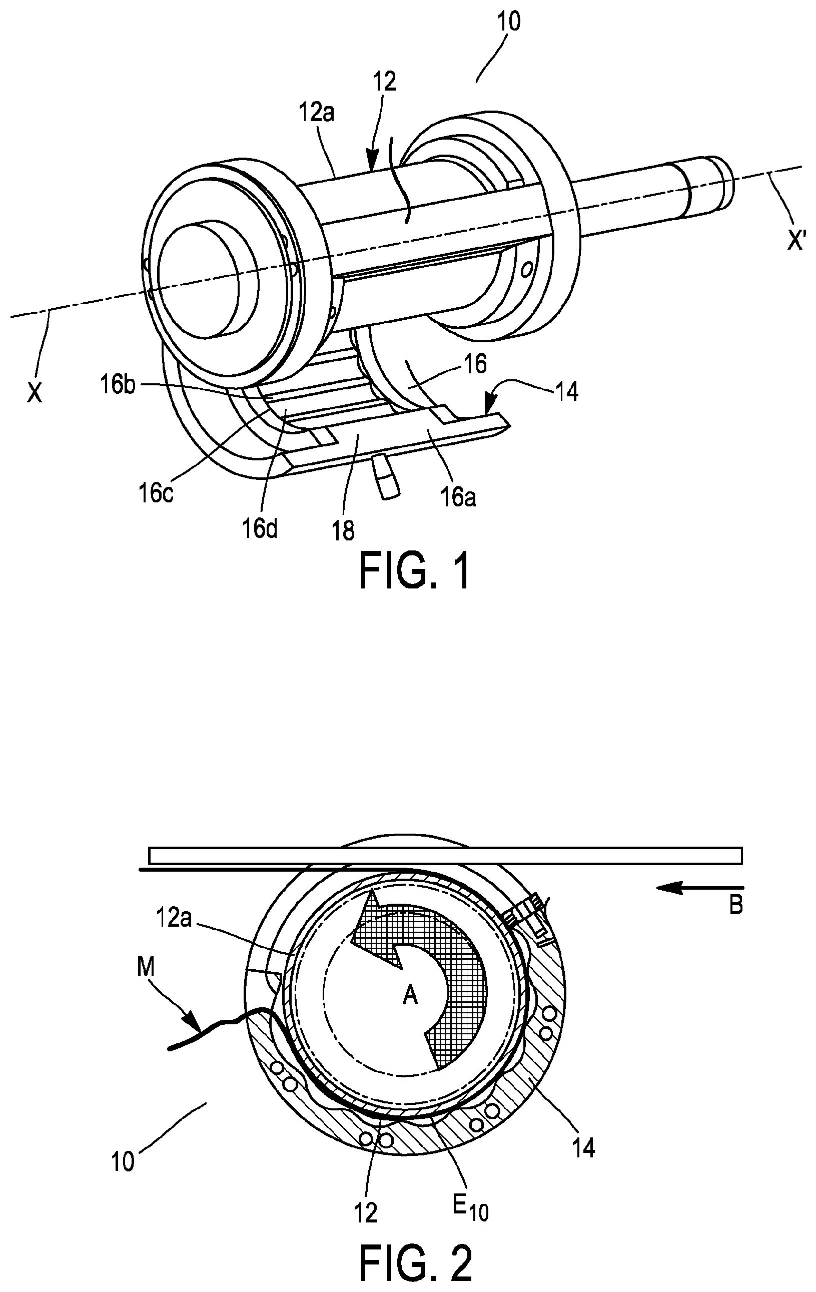 Patent US12325169 Figure 1 – Complex forming device for producing a complex product from non-protruding rubber layers