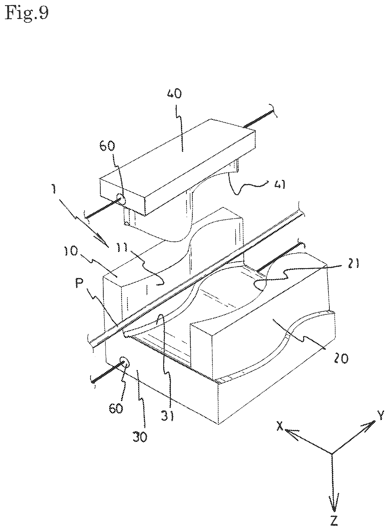 Patent US12325175 Figure 9 – Thermoplastic tube bending method