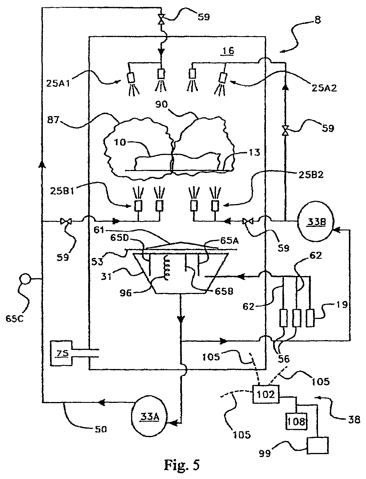 Patent US12325189 Figure 5 – Vision system and method for apparatus for support removal using directed atomized and semi-atomized fluid
