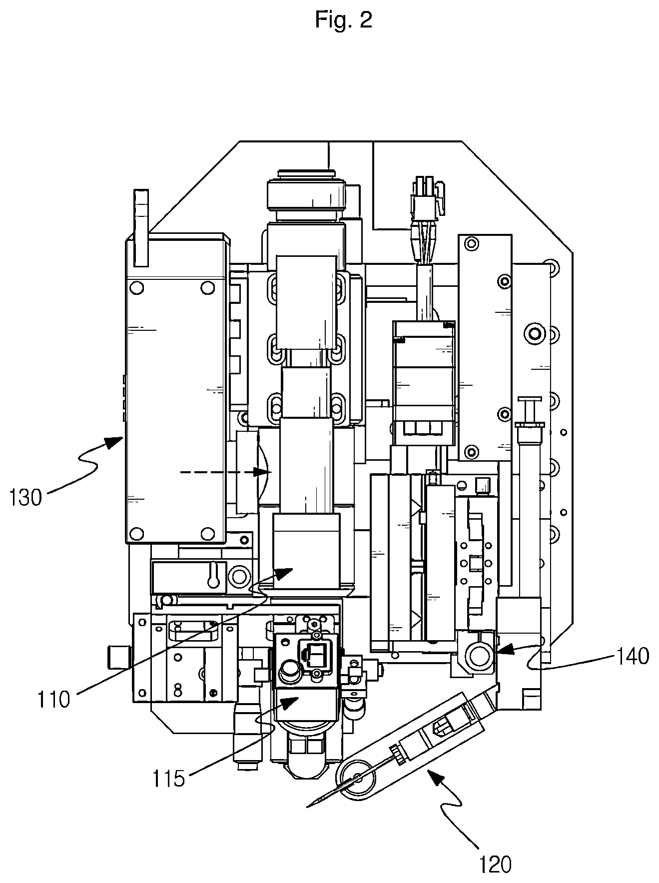 Patent US12325192 Figure 2 – Printing apparatus for 3D surface