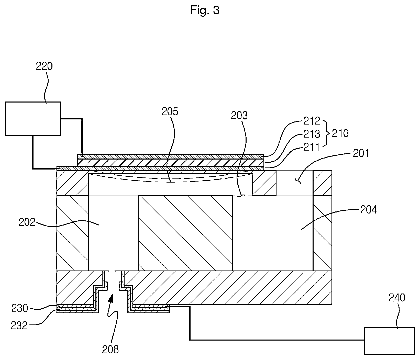 Patent US12325192 Figure 3 – Printing apparatus for 3D surface