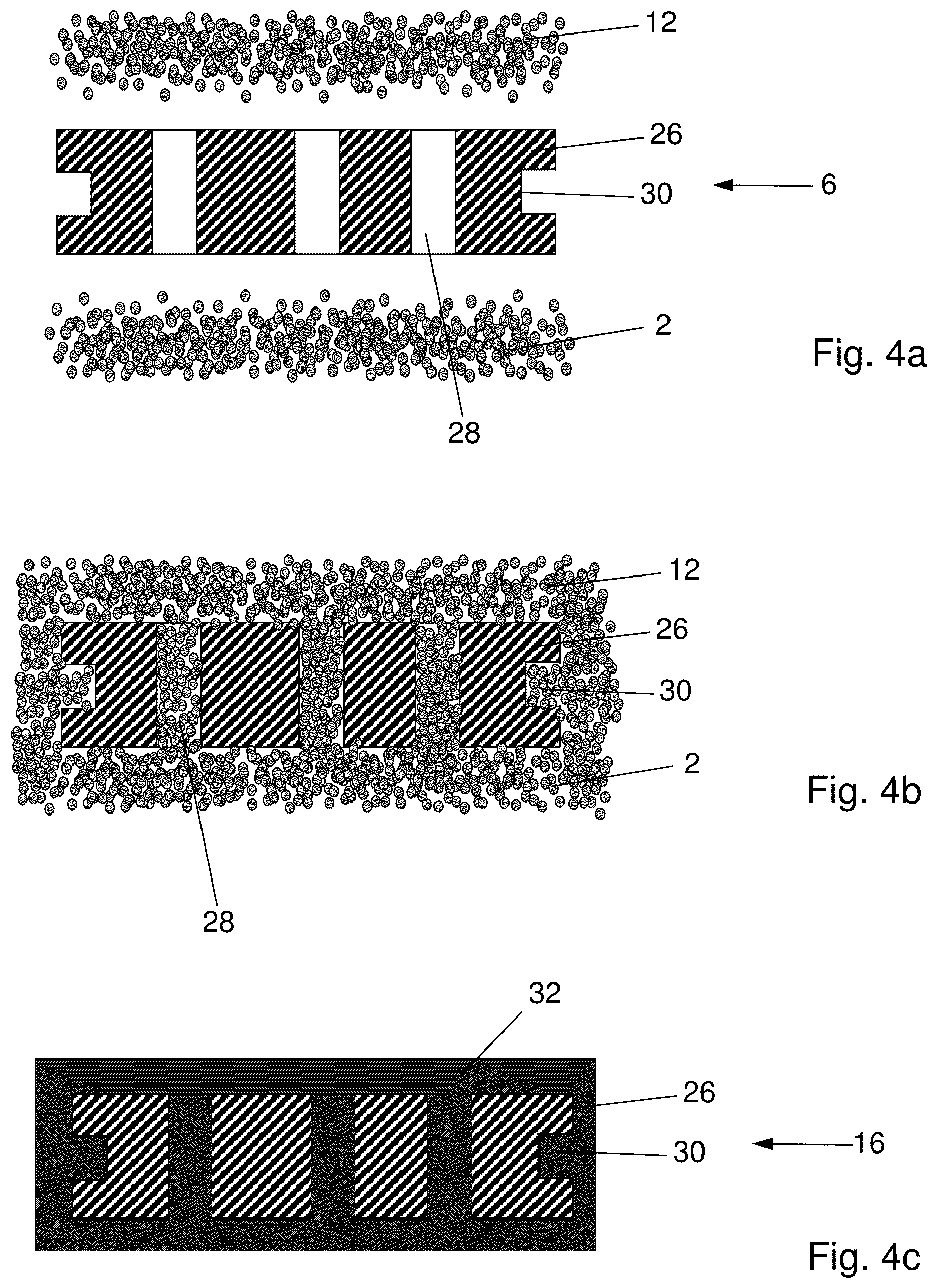 Patent US12325198 Figure 4 – Method of manufacturing a composite part comprising a core and UHMWPE skin regions