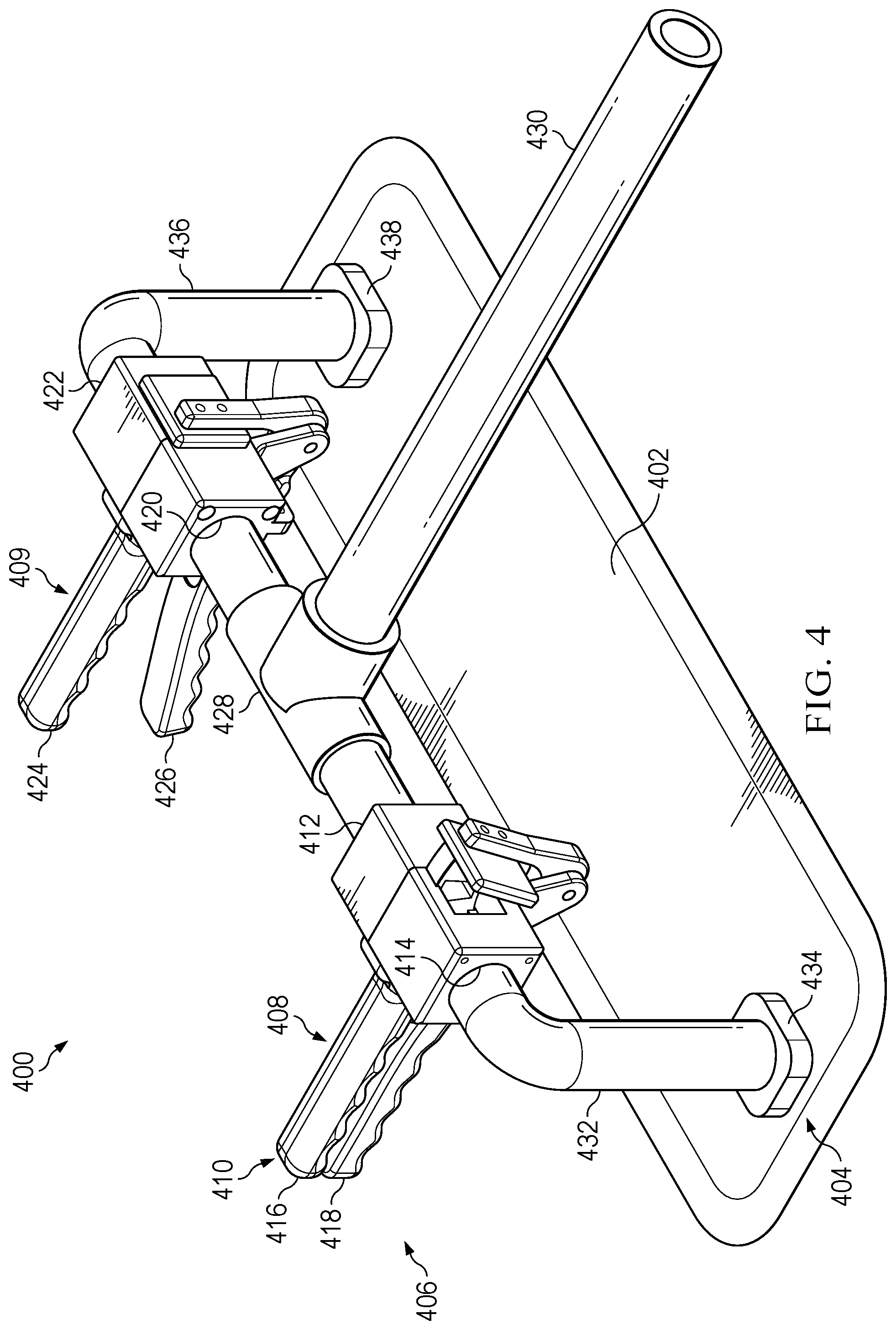Patent US12325199 Figure 4 – Vacuum system for holding or compacting an object