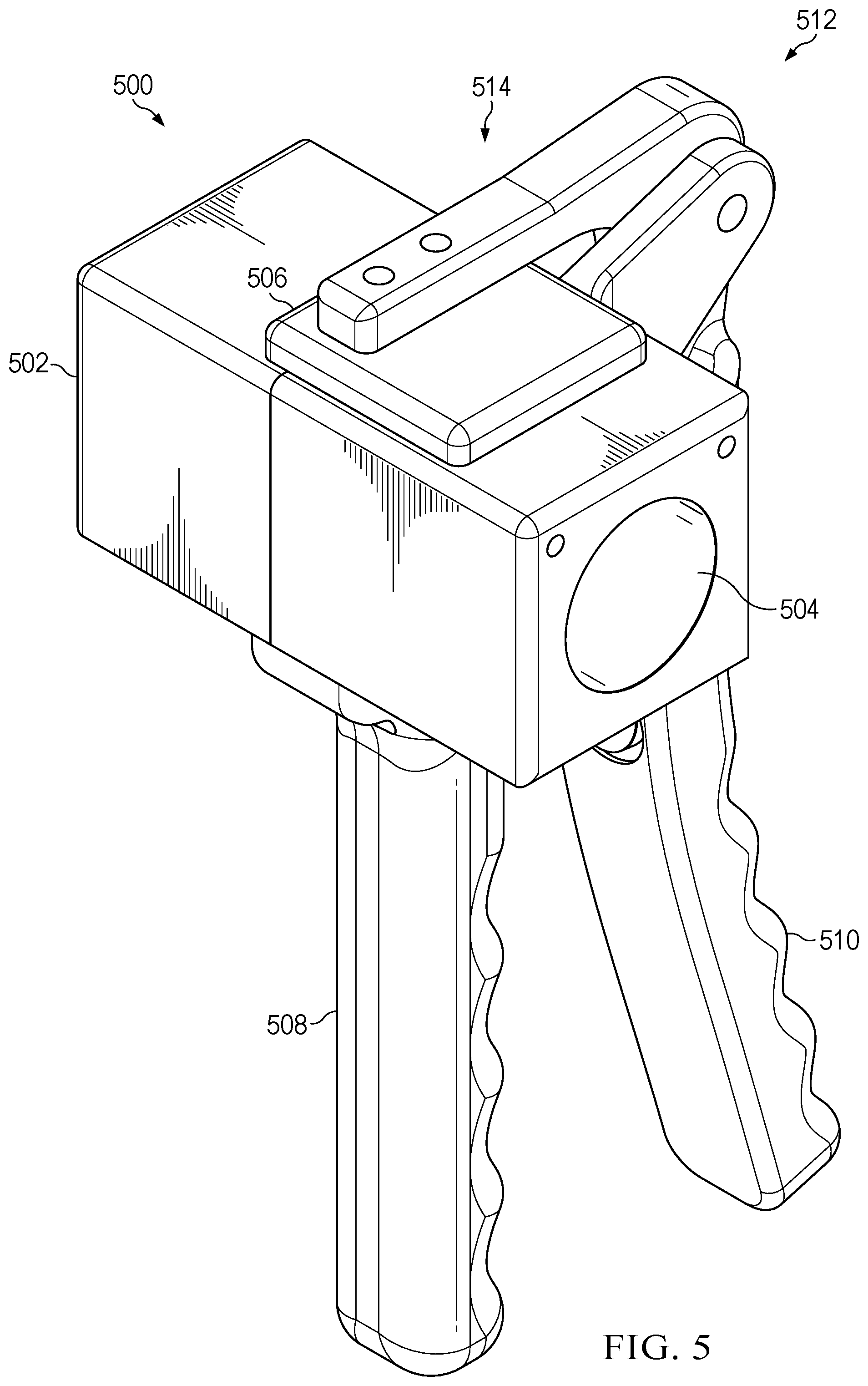 Patent US12325199 Figure 5 – Vacuum system for holding or compacting an object