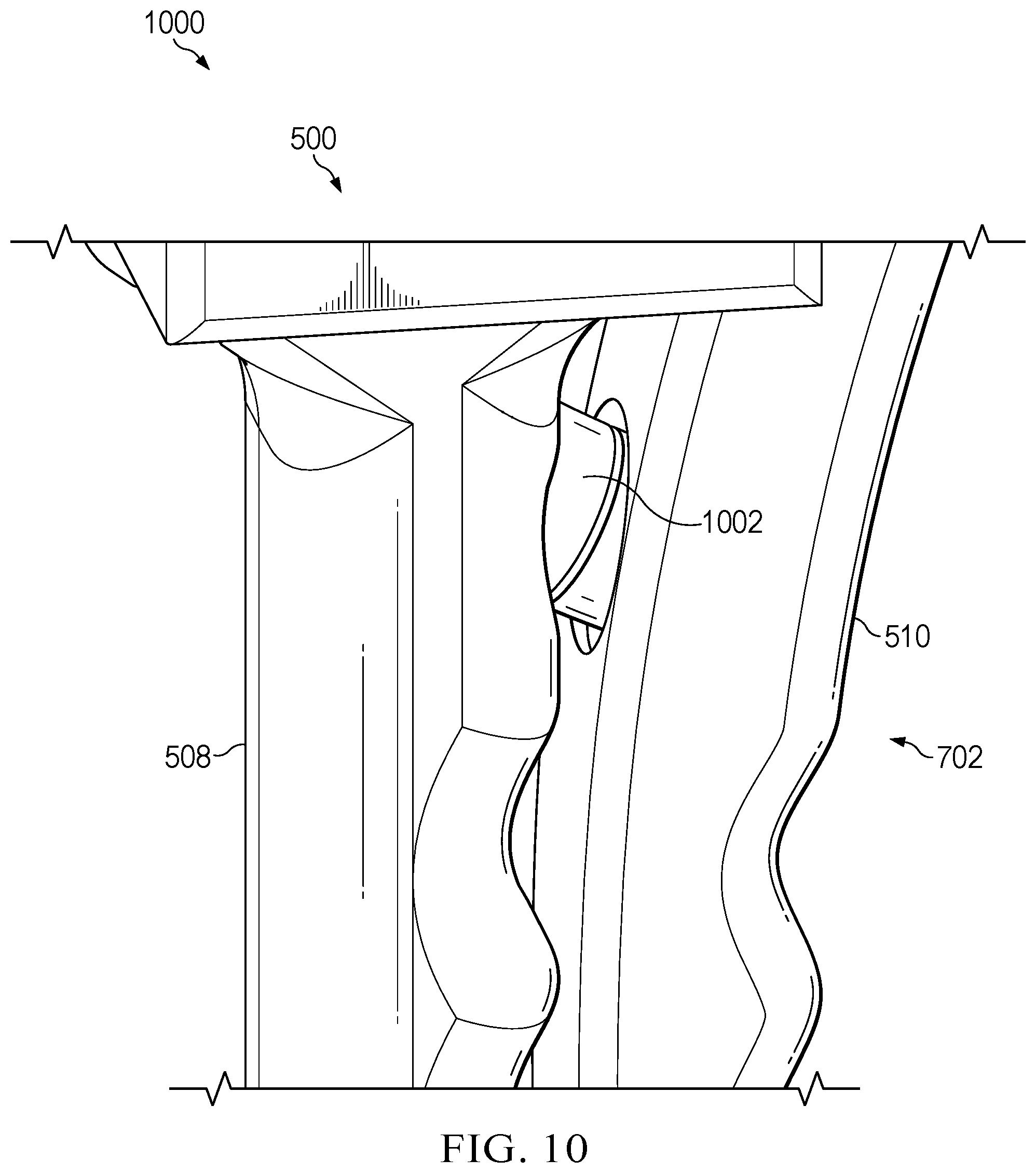 Patent US12325199 Figure 10 – Vacuum system for holding or compacting an object