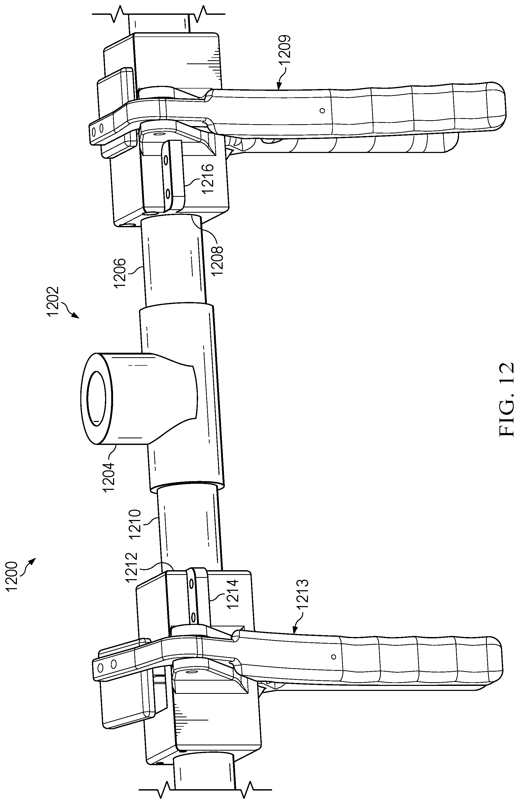 Patent US12325199 Figure 12 – Vacuum system for holding or compacting an object