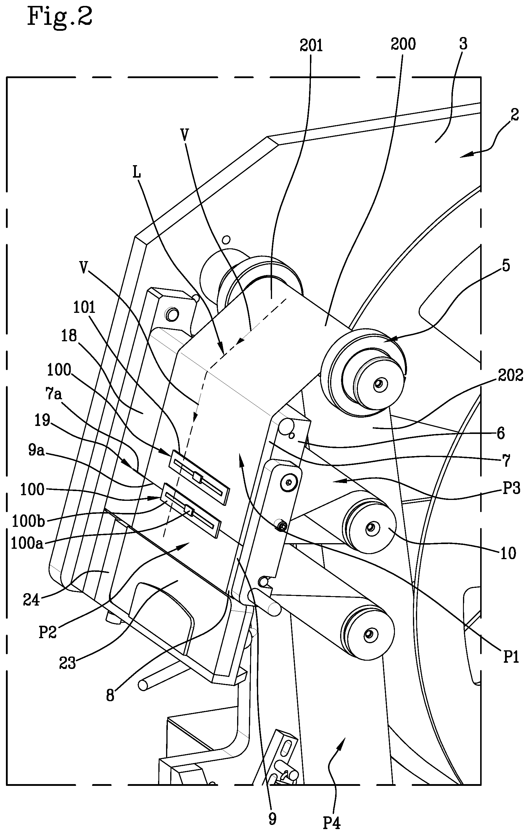 Patent US12325201 Figure 2 – Method and apparatus for applying rubberized electronic tags to a tyre being processed