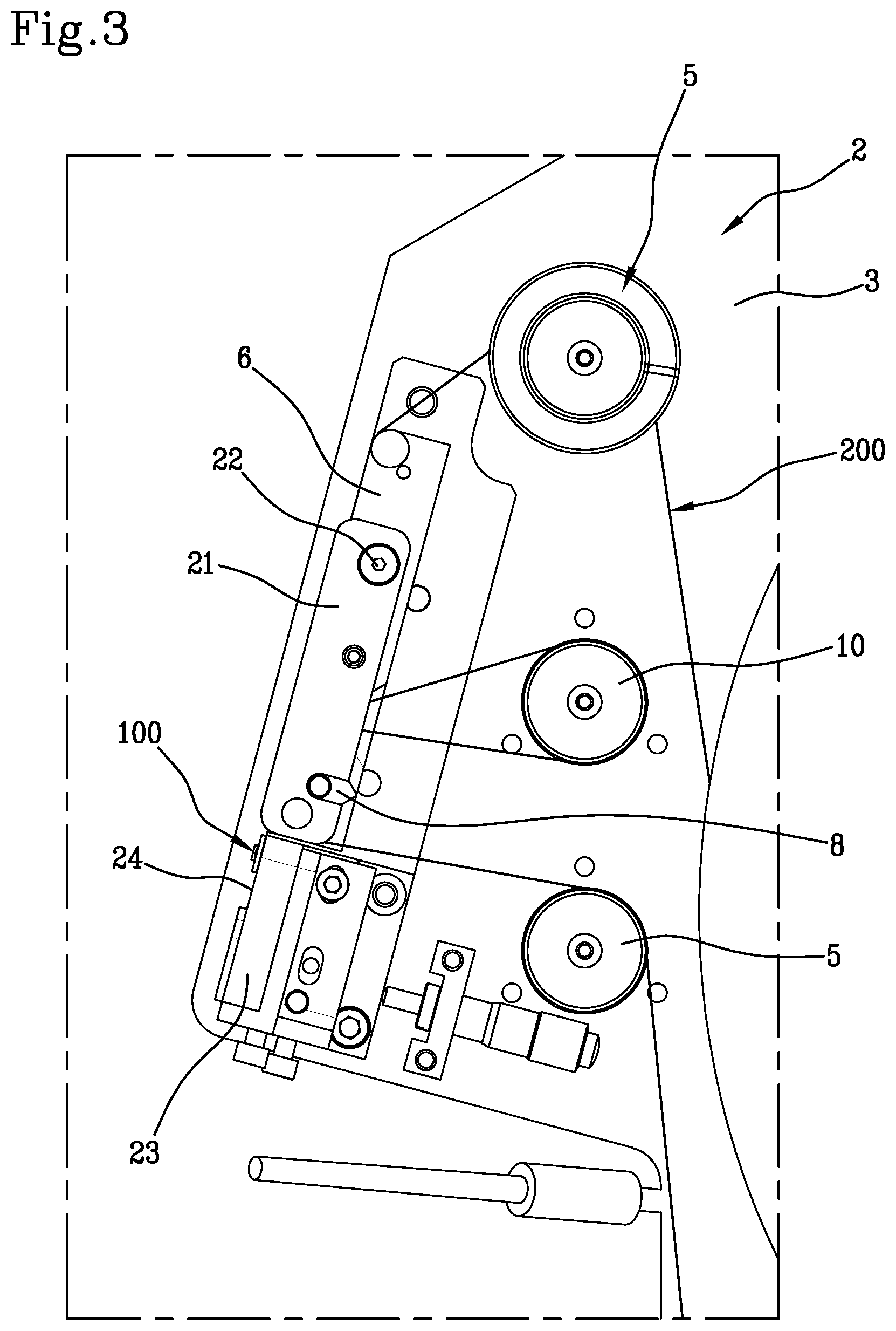 Patent US12325201 Figure 3 – Method and apparatus for applying rubberized electronic tags to a tyre being processed