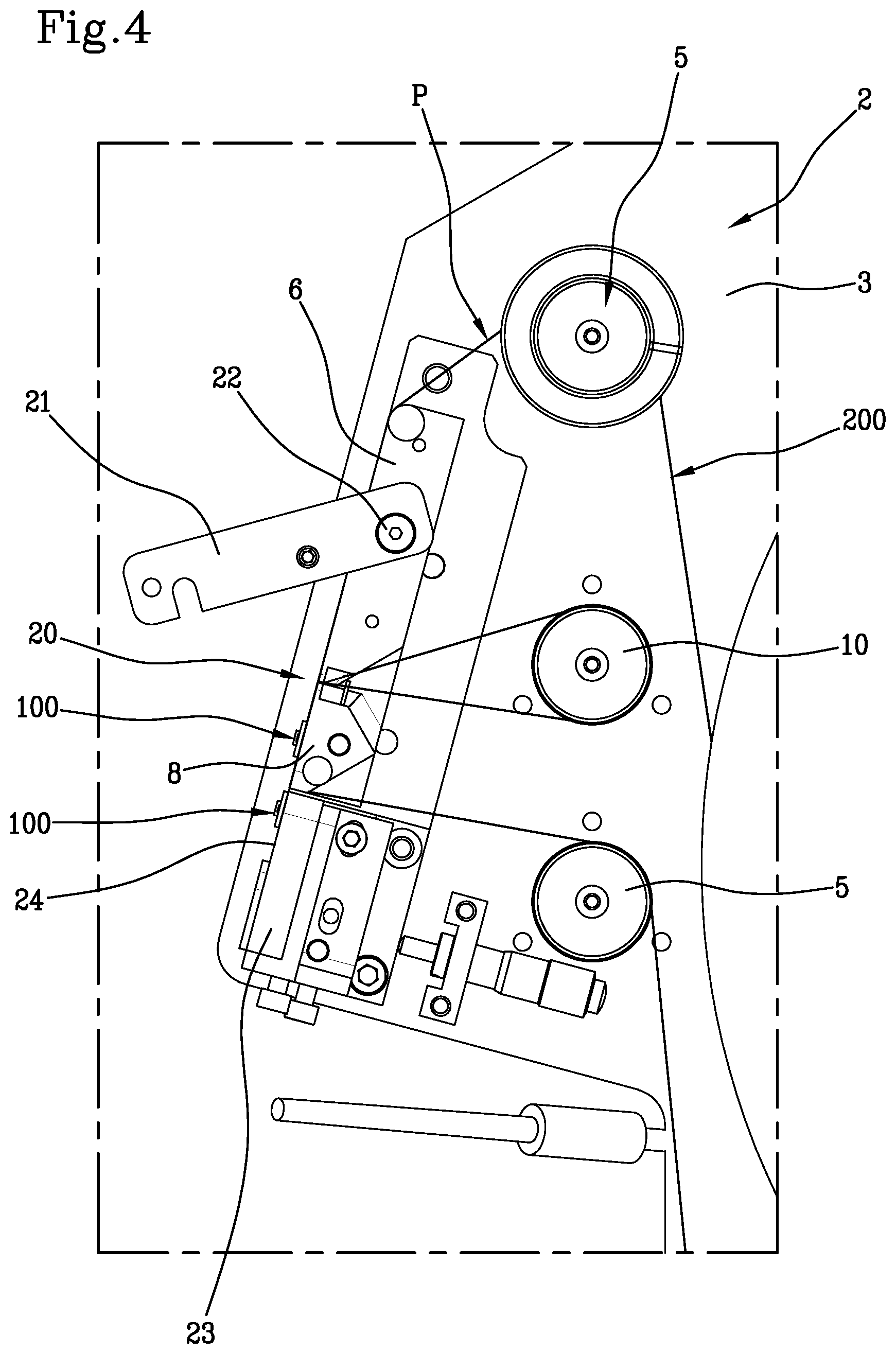 Patent US12325201 Figure 4 – Method and apparatus for applying rubberized electronic tags to a tyre being processed