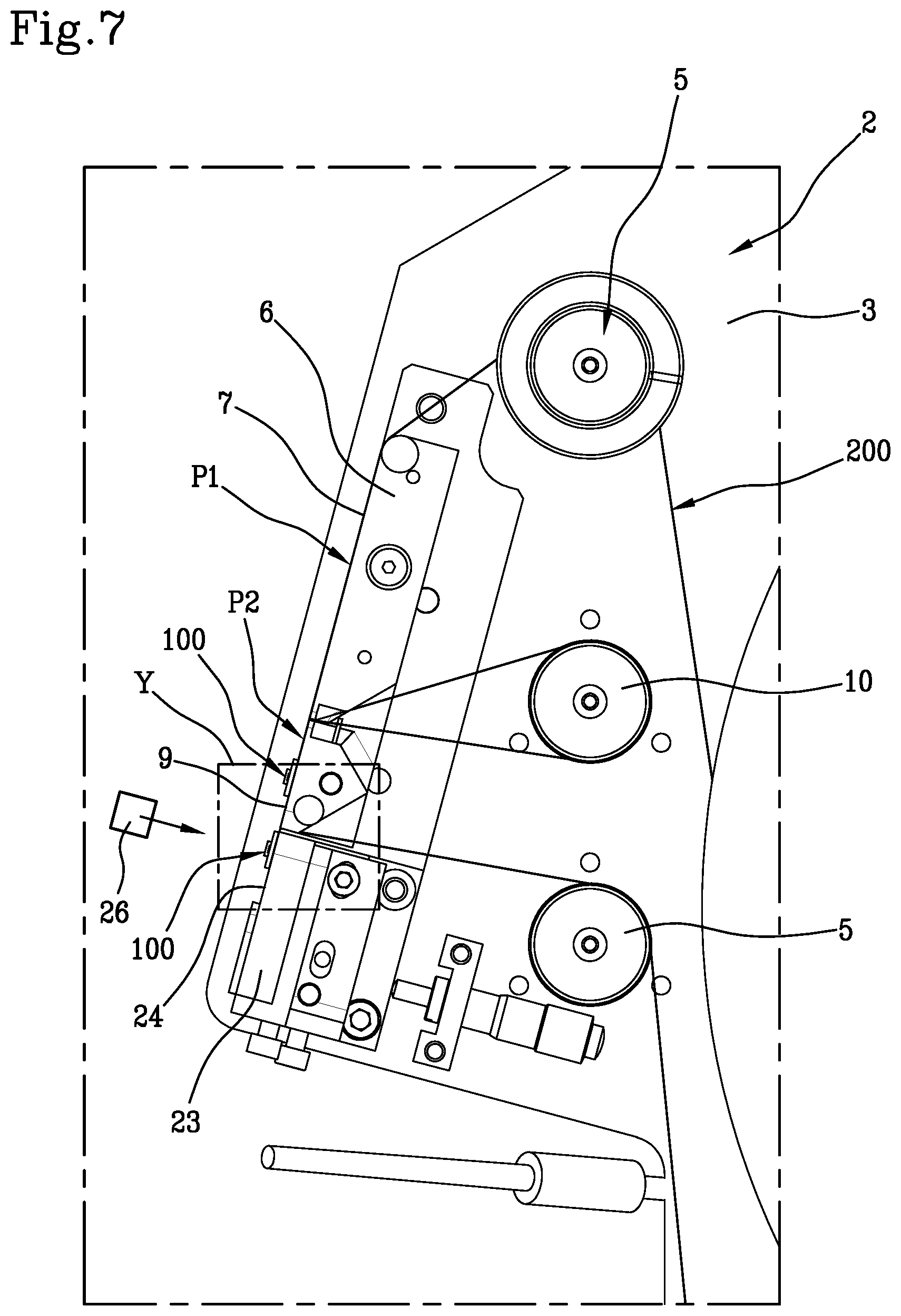 Patent US12325201 Figure 8 – Method and apparatus for applying rubberized electronic tags to a tyre being processed