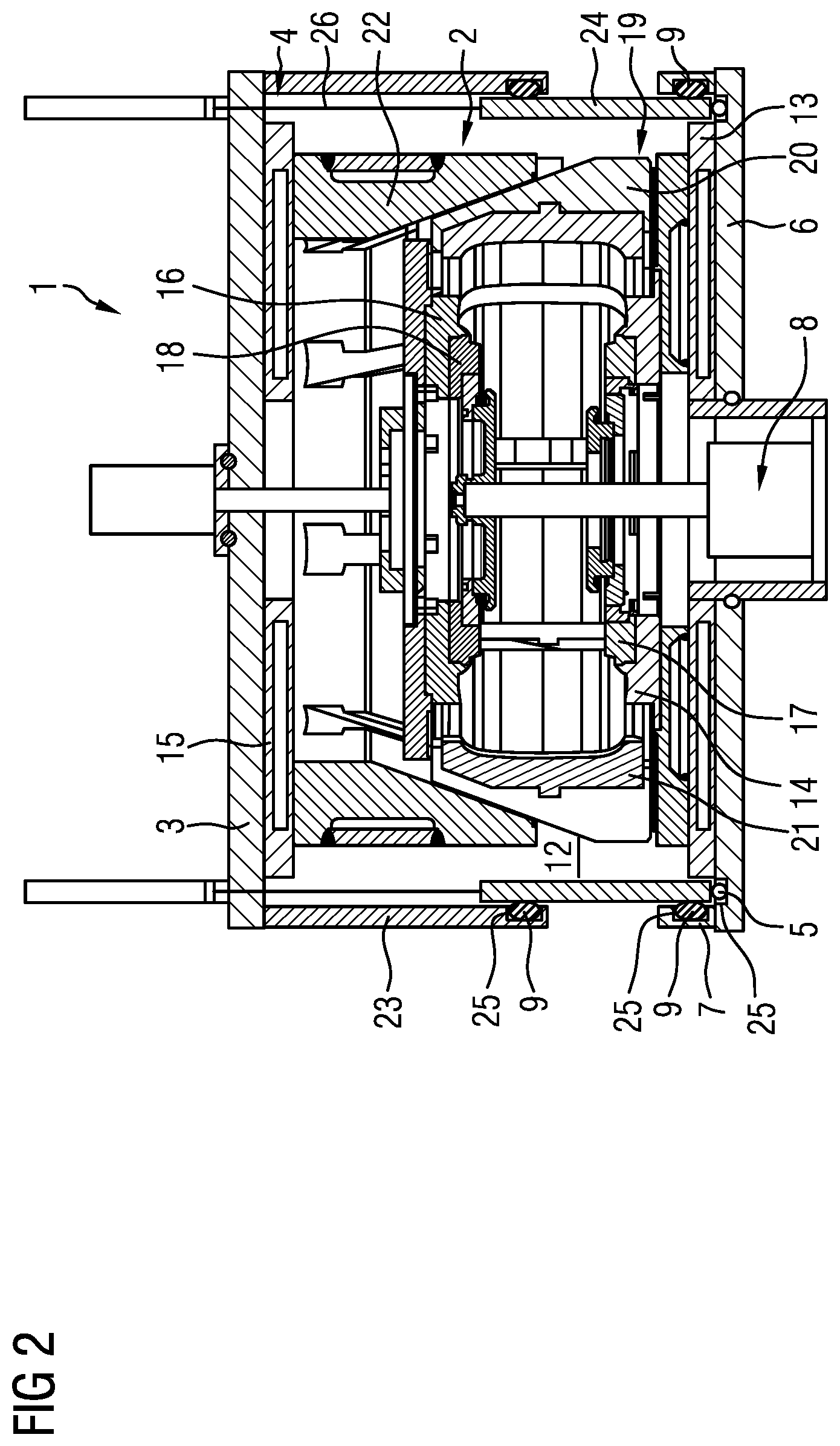 Patent US12325204 Figure 2 – Heating press and method for vulcanizing a vehicle tire in said heating press under vacuum