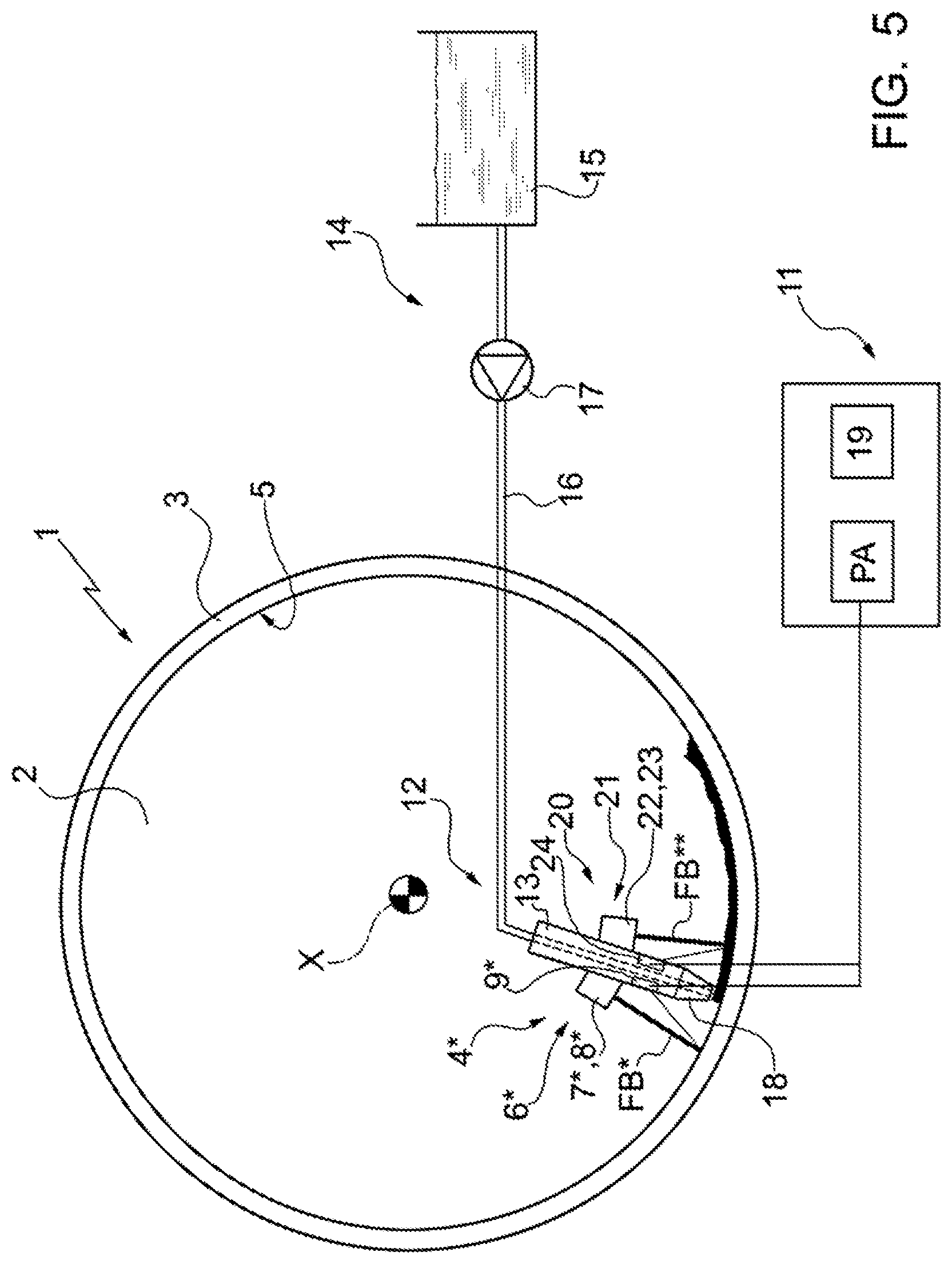 Patent US12325205 Figure 4 – Method and system for applying a sealing agent to the surface of an internal cavity of a pneumatic tire
