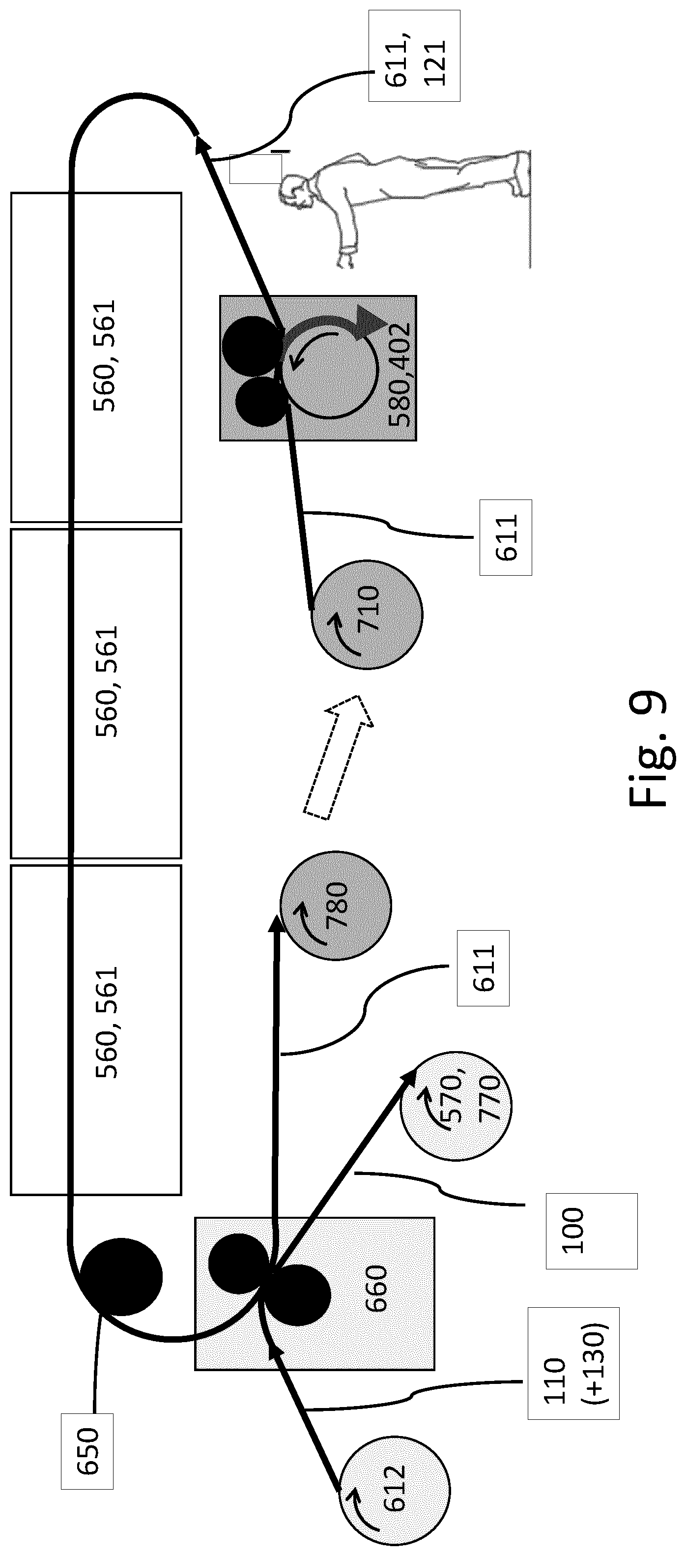 Patent US12325207 Figure 8 – Linerless label