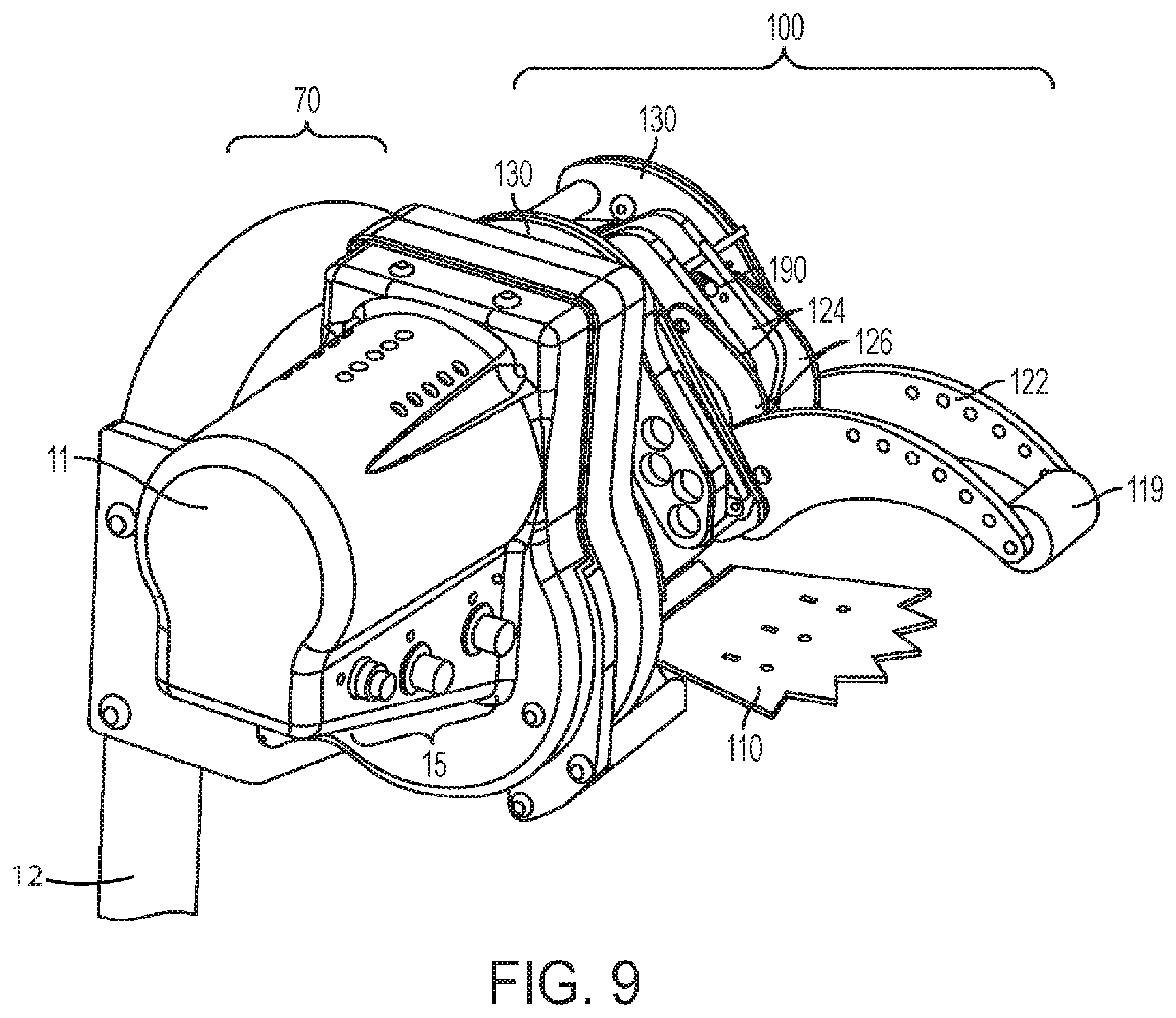 Patent US12325209 Figure 9 – Dunnage cut-assist biasing member