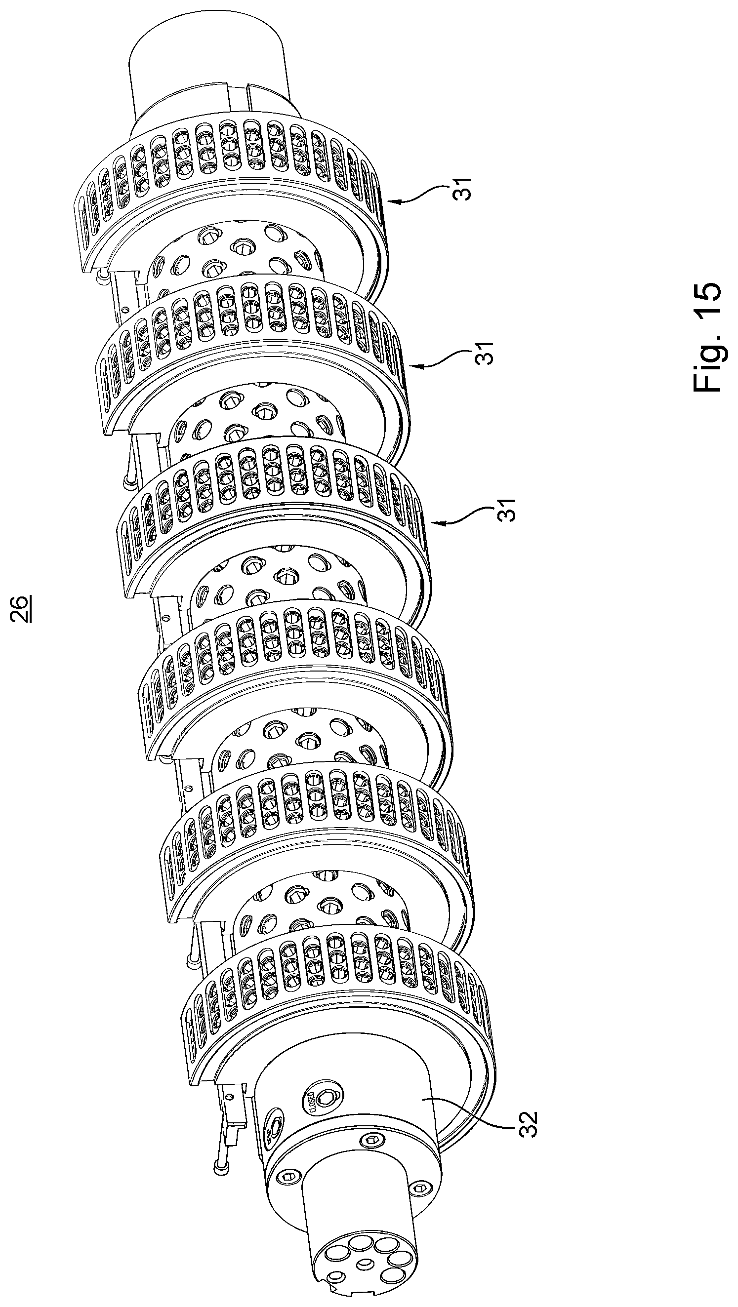 Patent US12325225 Figure 11 – Cylinder for aligning magnetic or magnetizable particles, system for mounting and/or positioning magnetic elements at the cylinder, and machine for generating optically variable image elements