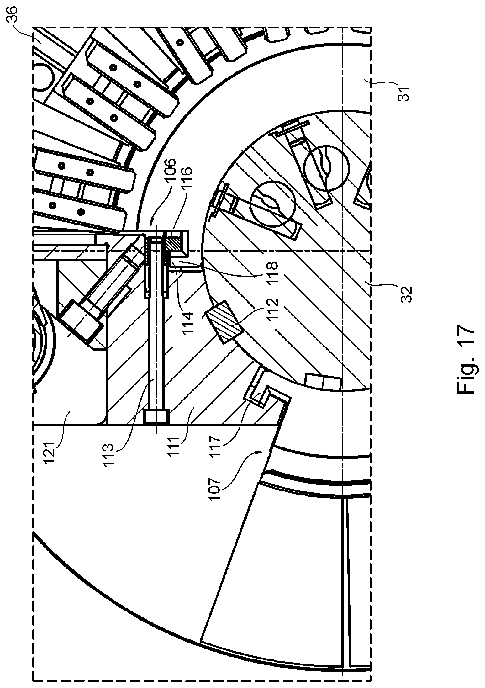 Patent US12325225 Figure 13 – Cylinder for aligning magnetic or magnetizable particles, system for mounting and/or positioning magnetic elements at the cylinder, and machine for generating optically variable image elements