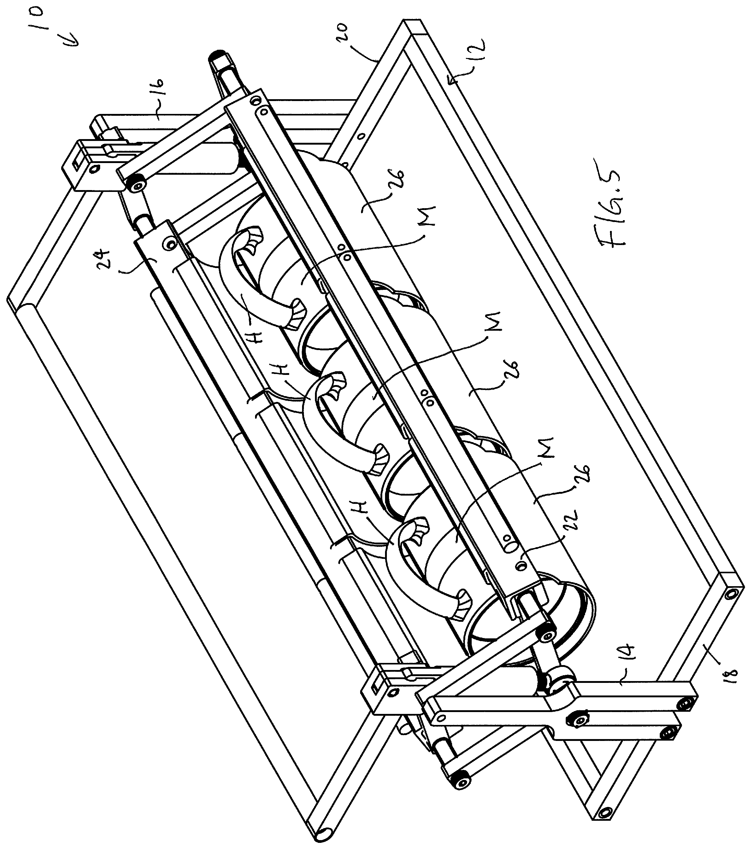 Patent US12325226 Figure 5 – Sling for supporting mugs during sublimation printing