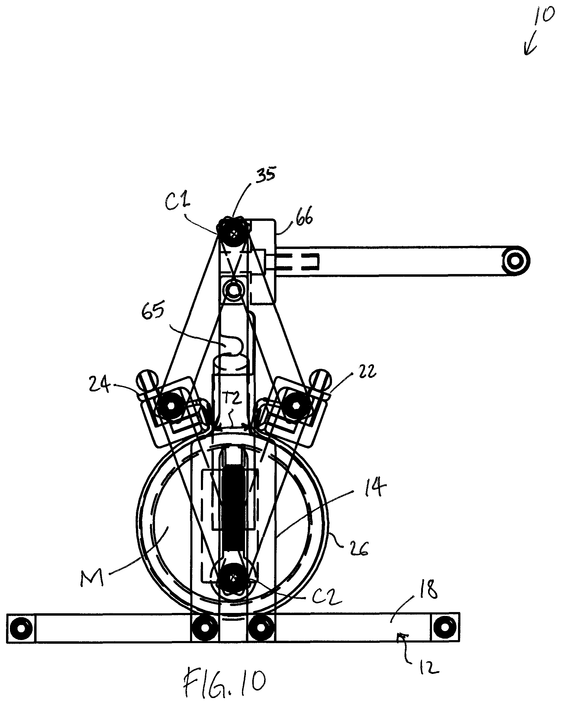 Patent US12325226 Figure 10 – Sling for supporting mugs during sublimation printing