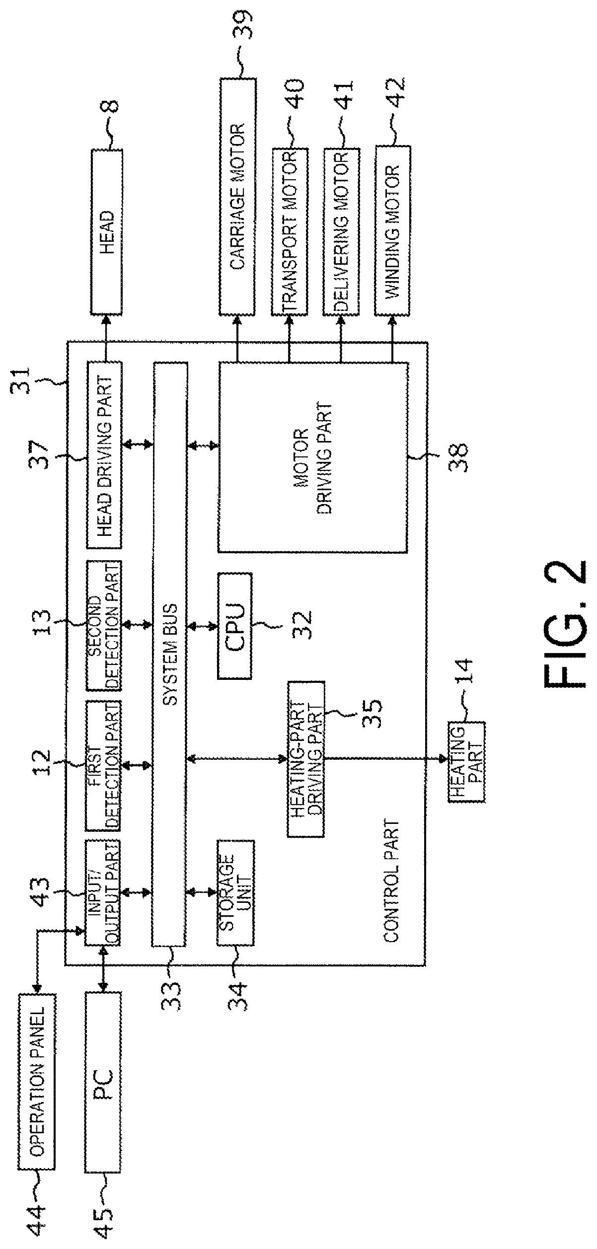 Patent US12325232 Figure 2 – Recording device and control method for recording device