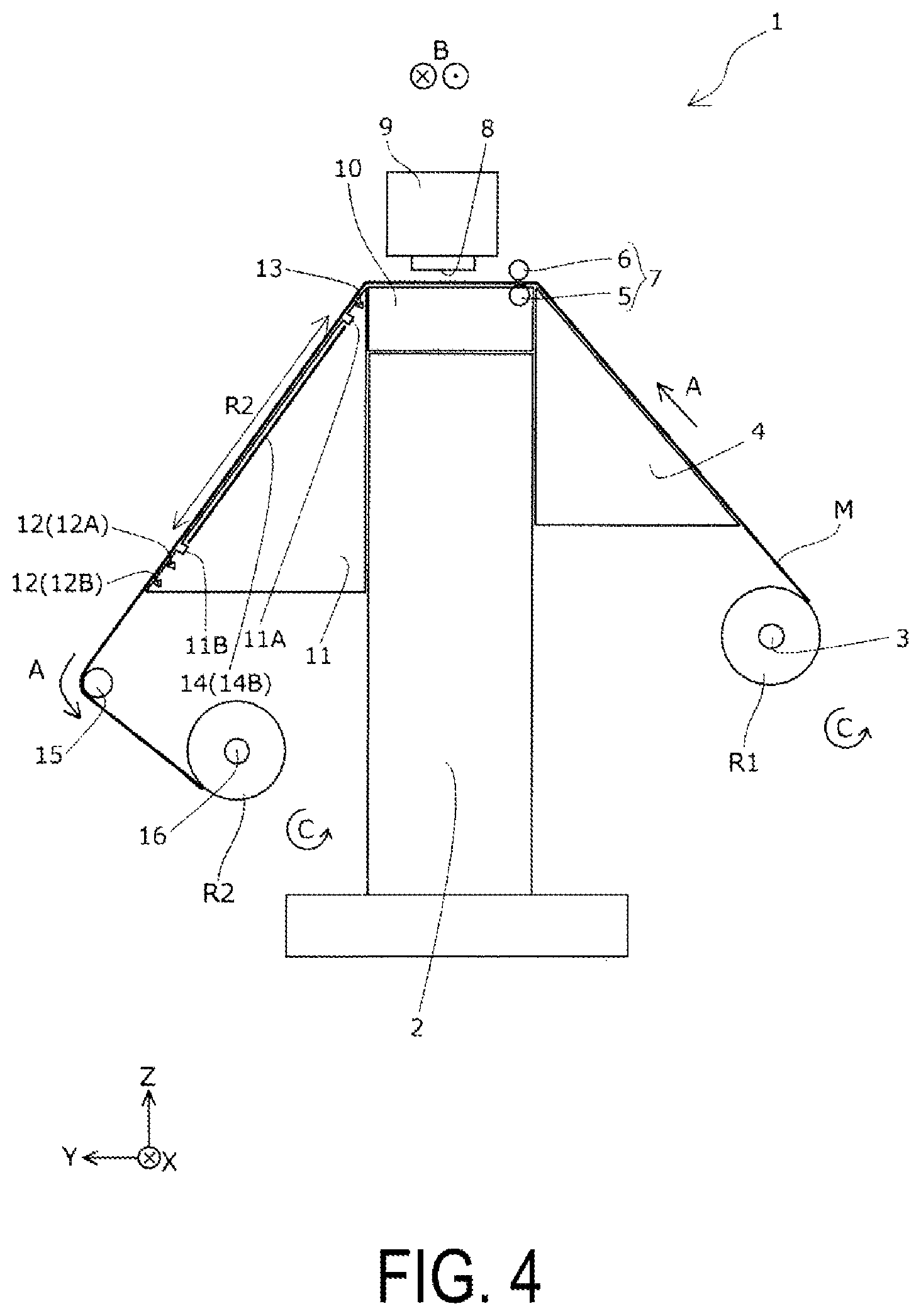Patent US12325232 Figure 4 – Recording device and control method for recording device