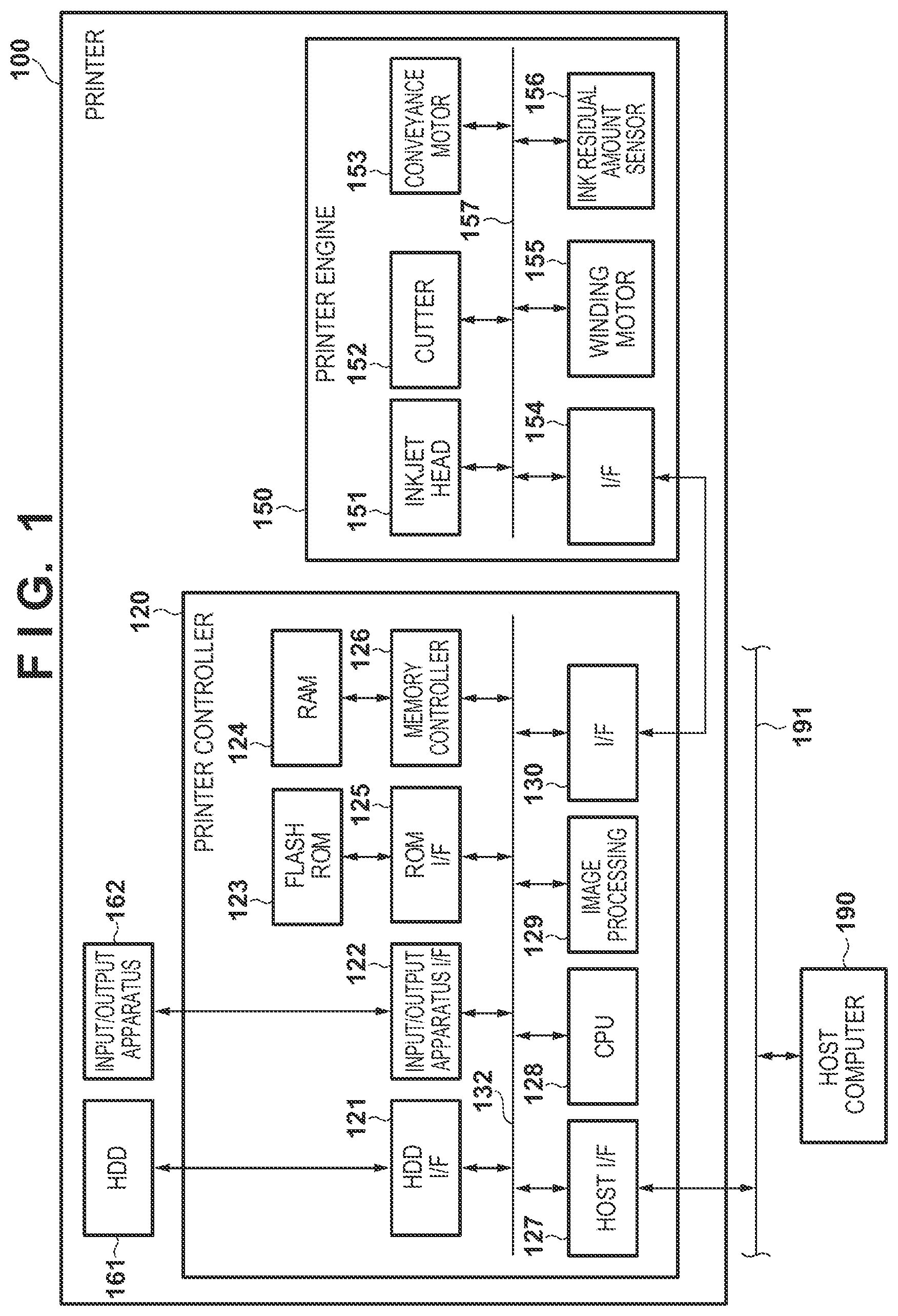 Patent US12325246 Figure 1 – Inkjet printer, liquid discharge apparatus, and control method thereof