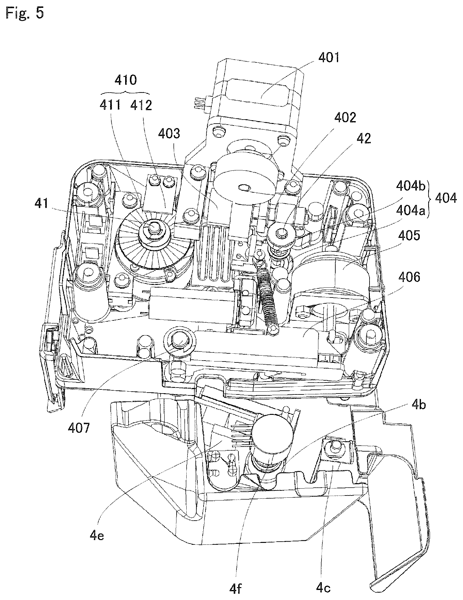 Patent US12325249 Figure 5 – Medicine packaging device, ink ribbon running control method, ink ribbon roll and ink ribbon cassette