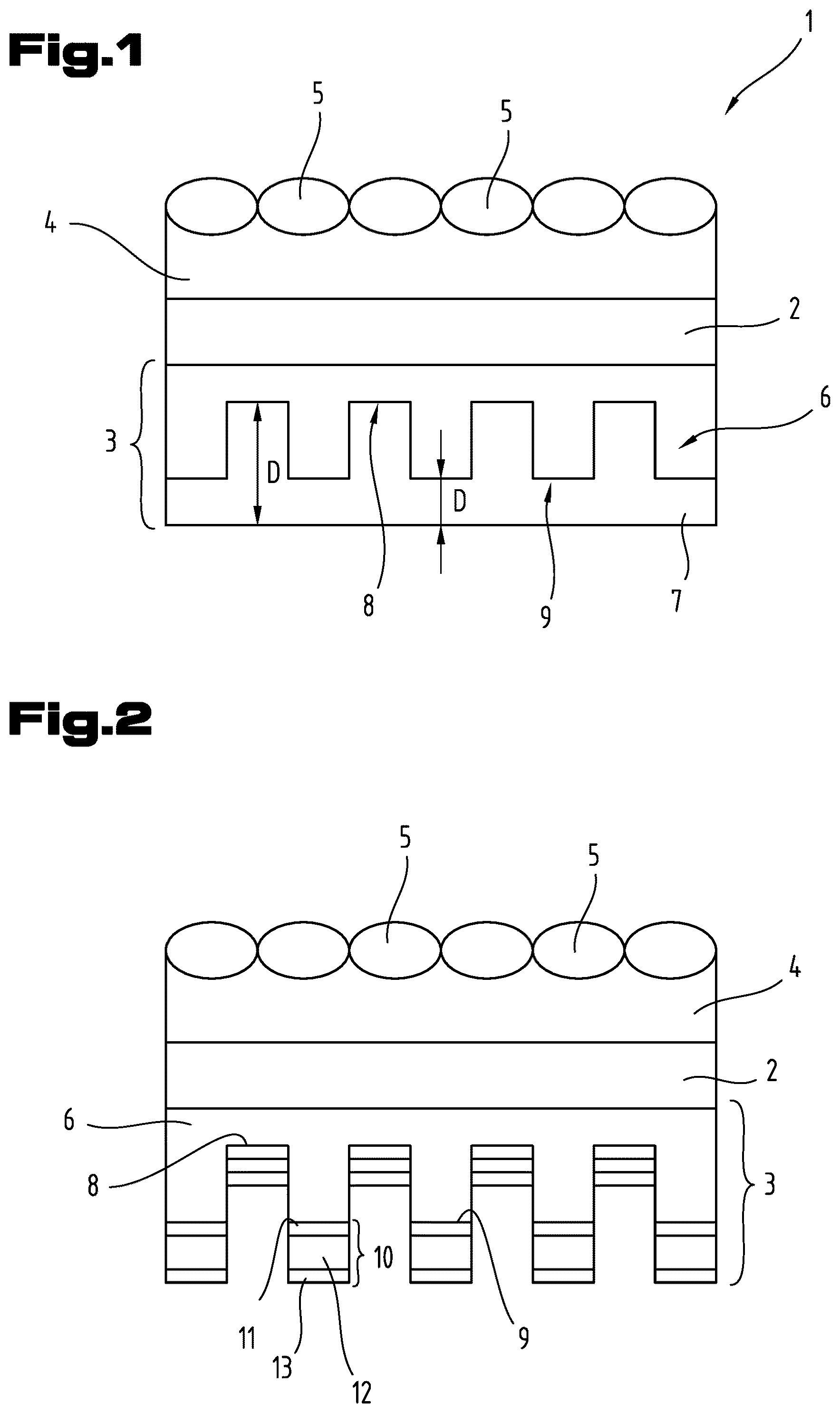Patent US12325253 Figure 1 – Securing element with a substrate and at least one micro-image assembly