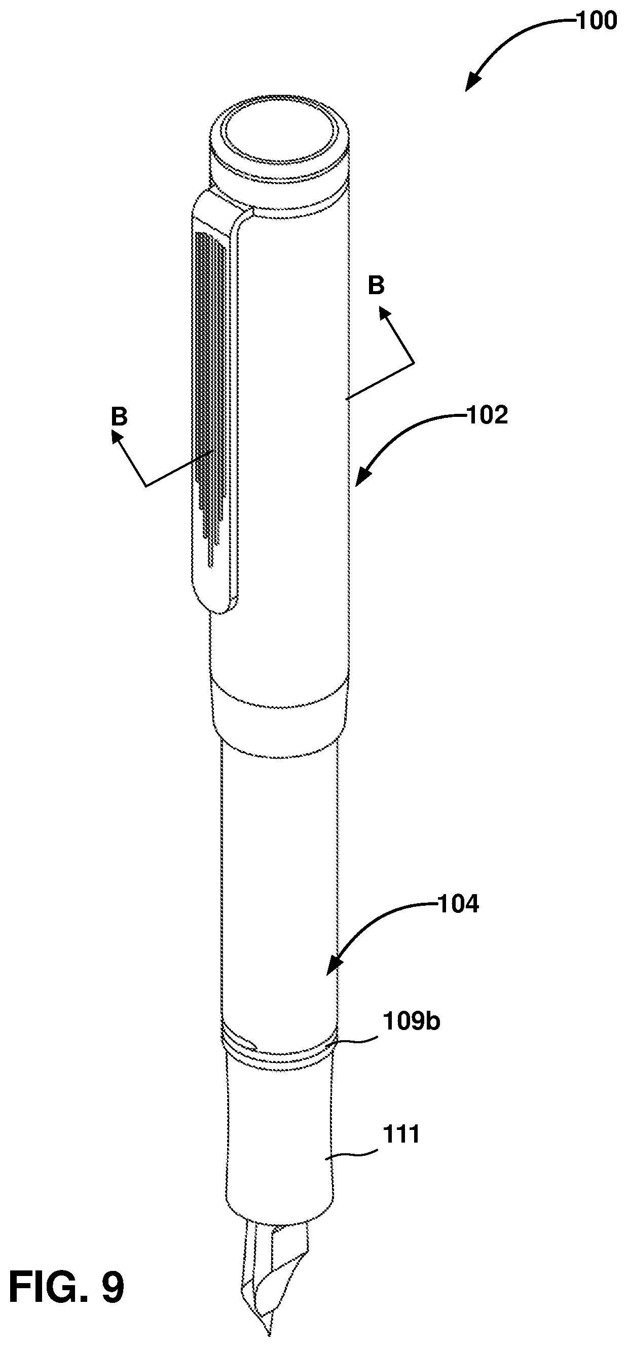 Patent US12325257 Figure 7 – Pocket size pen