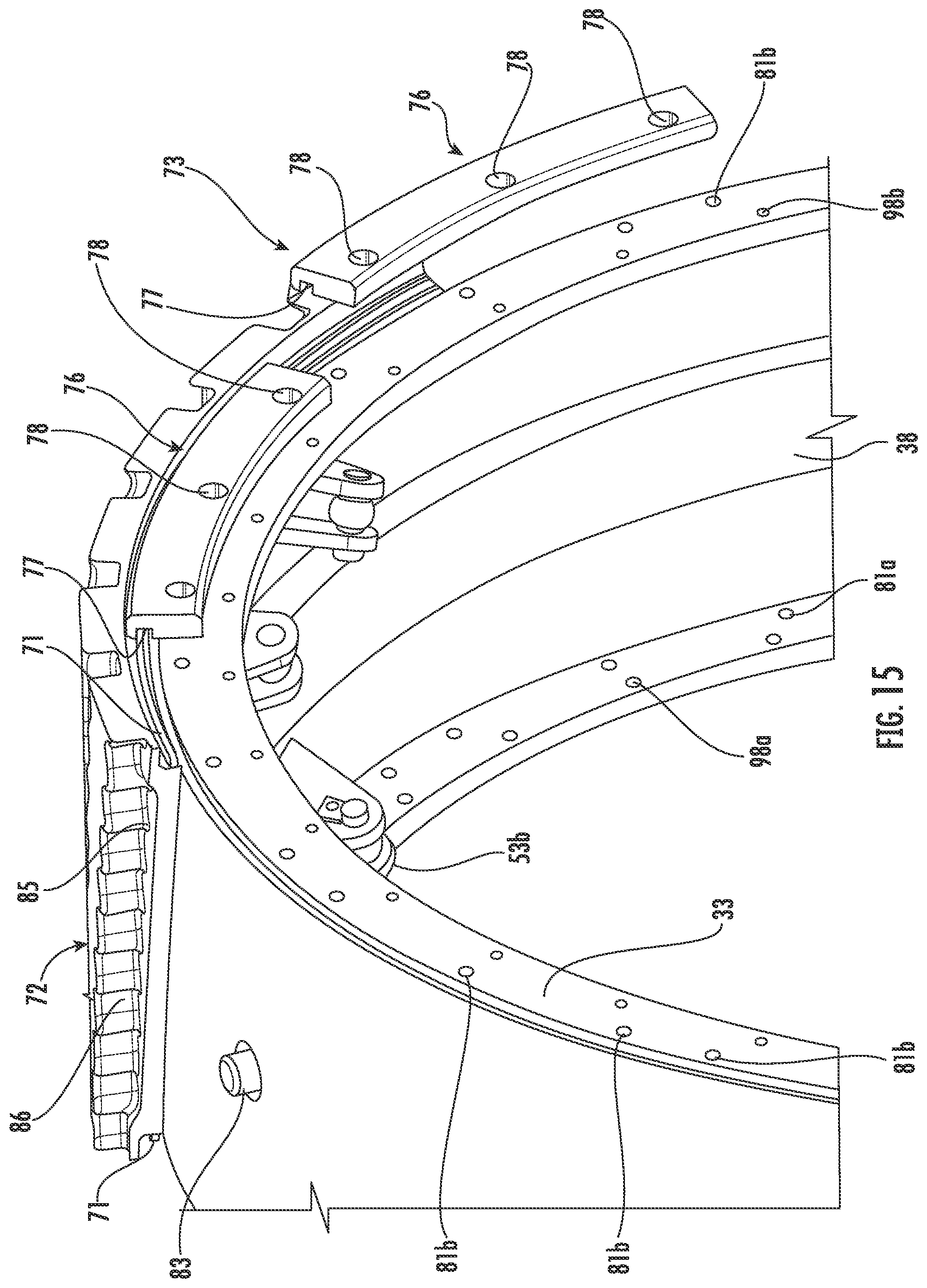 Patent US12325264 Figure 14 – Wheel assembly including inboard side outer rim coupled ring defining a mechanical stop and related methods