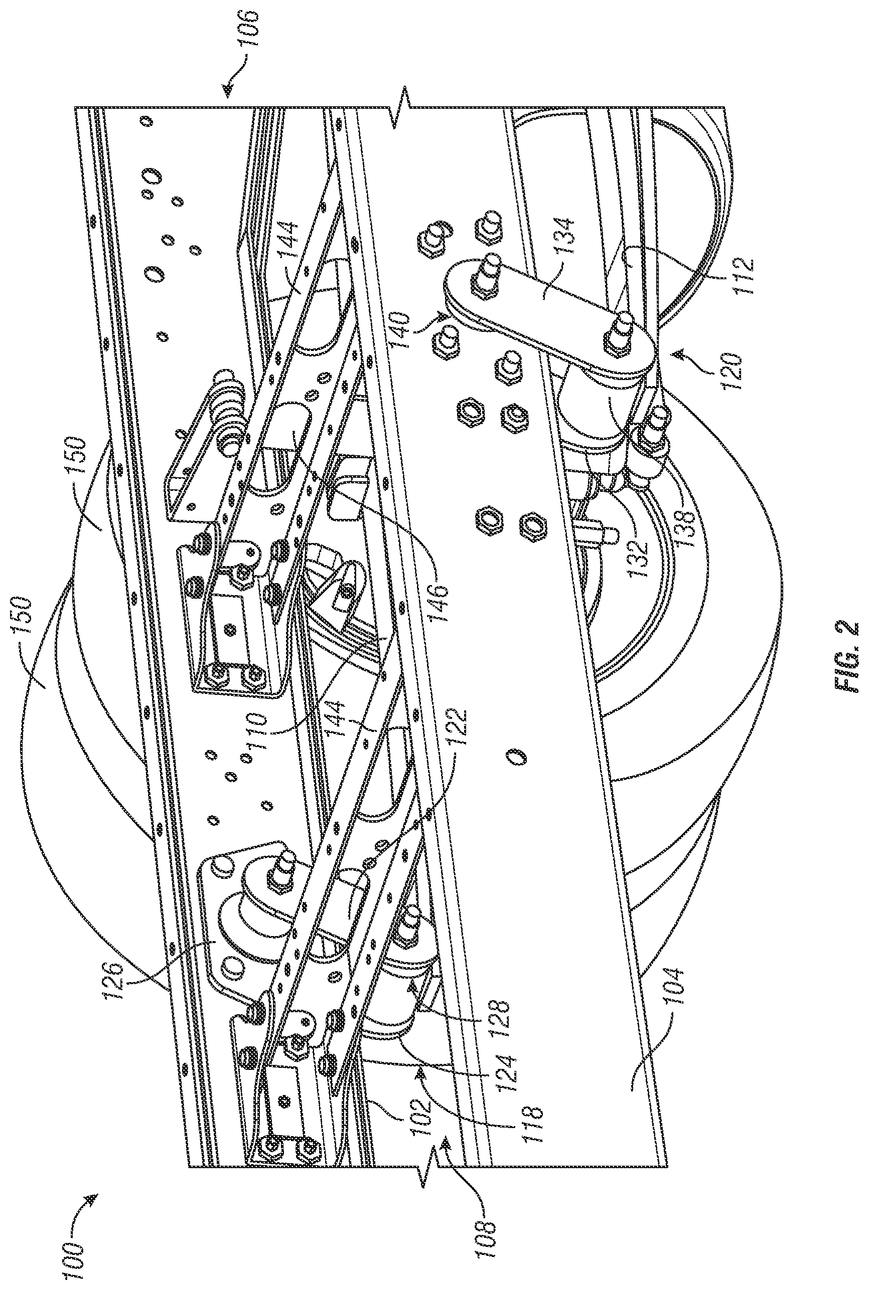 Patent US12325272 Figure 2 – Rear suspension assembly