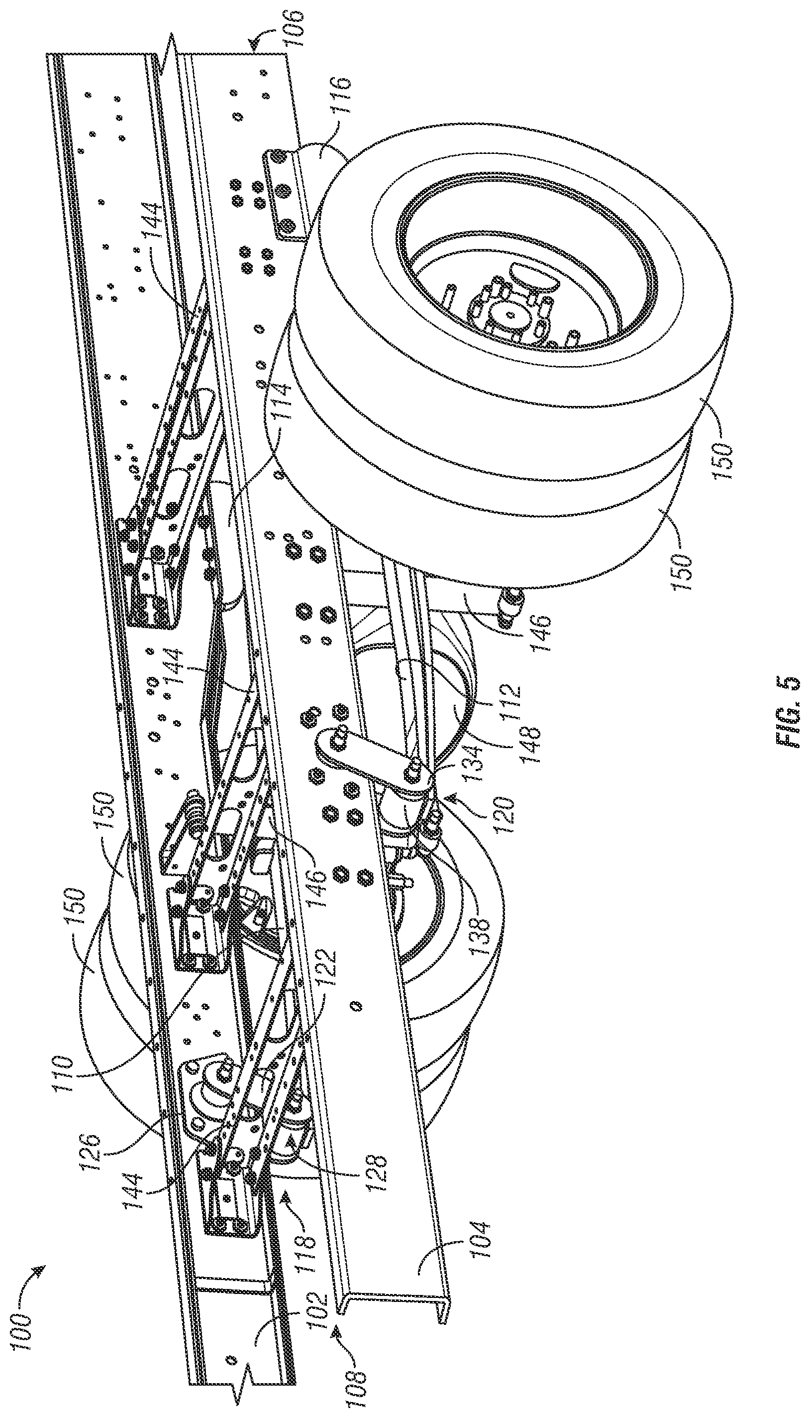 Patent US12325272 Figure 5 – Rear suspension assembly