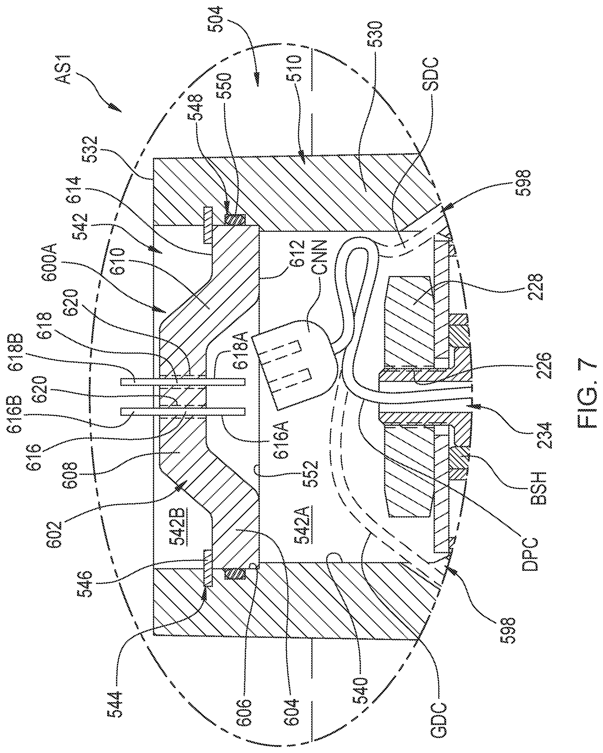Patent US12325273 Figure 7 – Gas spring seal caps as well as gas spring and damper assemblies and methods including same
