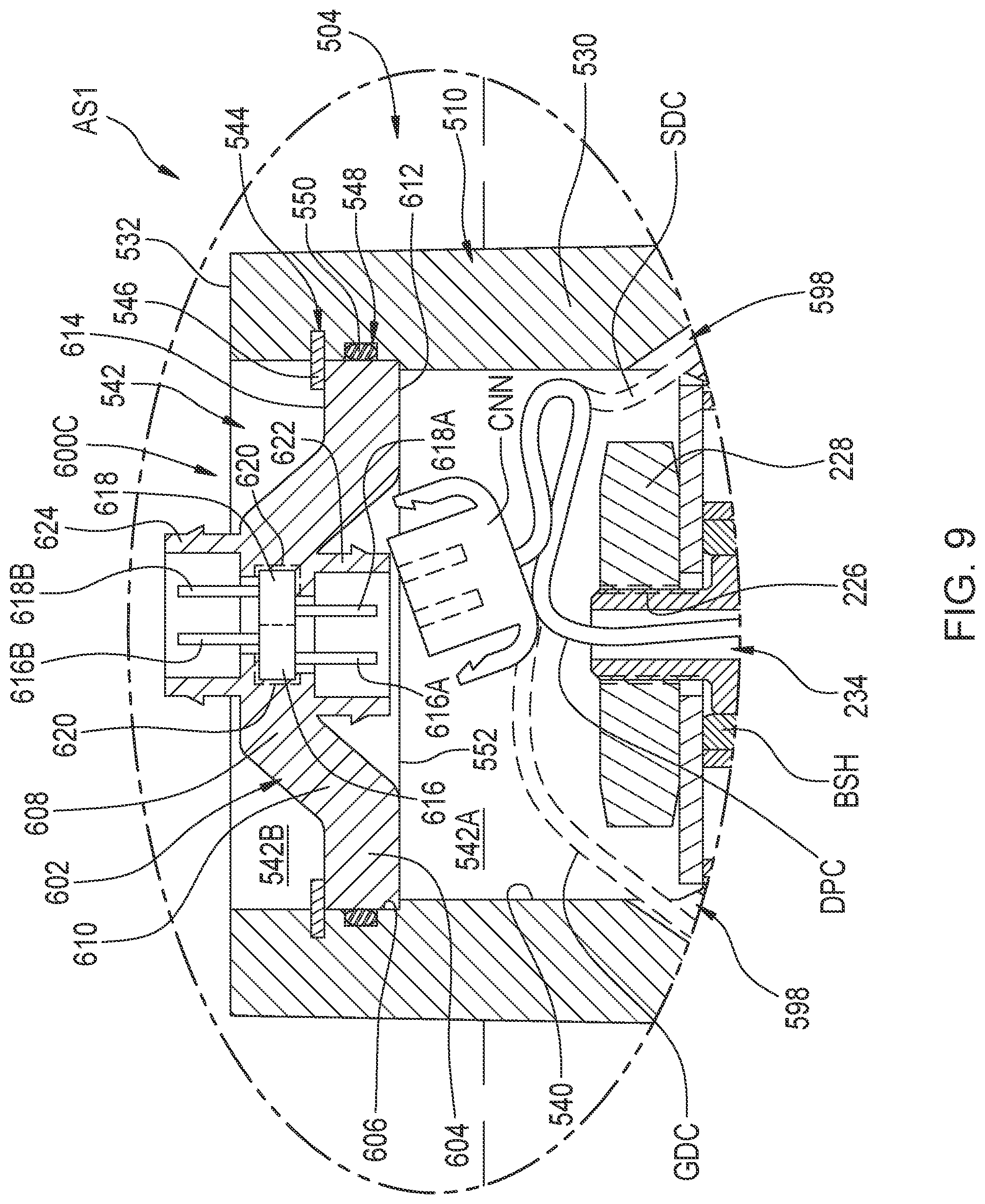 Patent US12325273 Figure 9 – Gas spring seal caps as well as gas spring and damper assemblies and methods including same