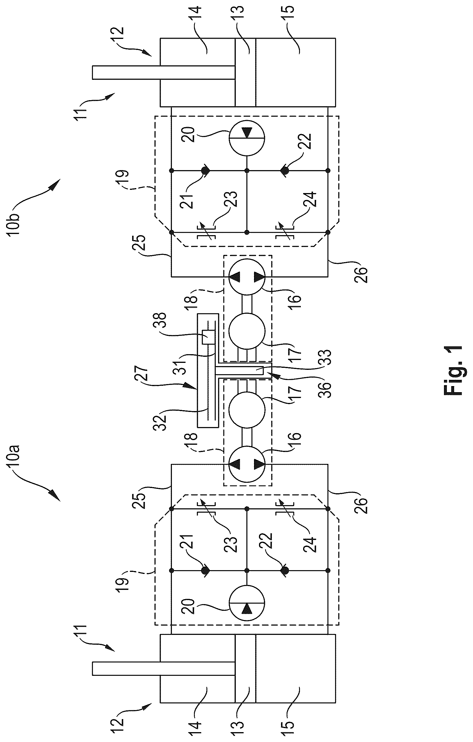 Patent US12325275 Figure 1 – Damping arrangement for an axle of a motor vehicle and motor vehicle