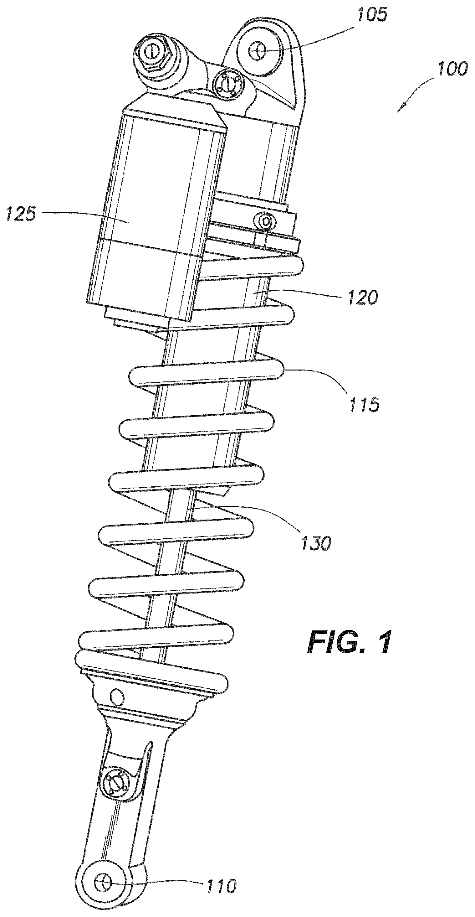 Patent US12325276 Figure 1 – IFP shock with automatically adjustable ride height