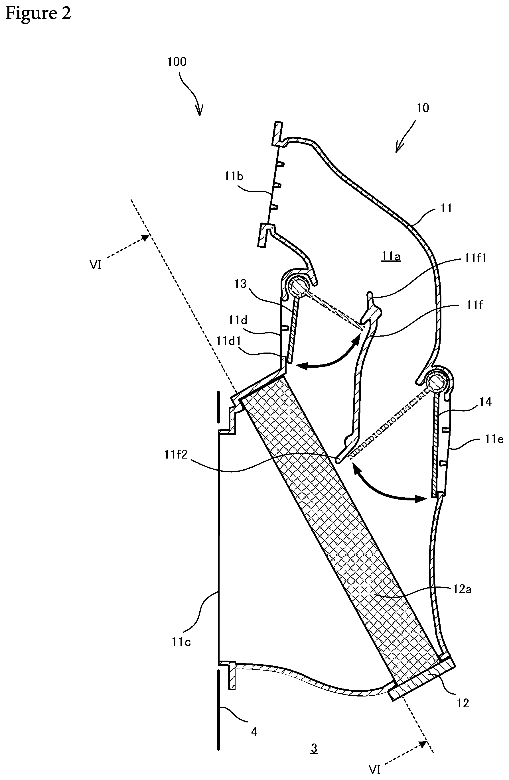 Patent US12325278 Figure 2 – Vehicle air-conditioning device