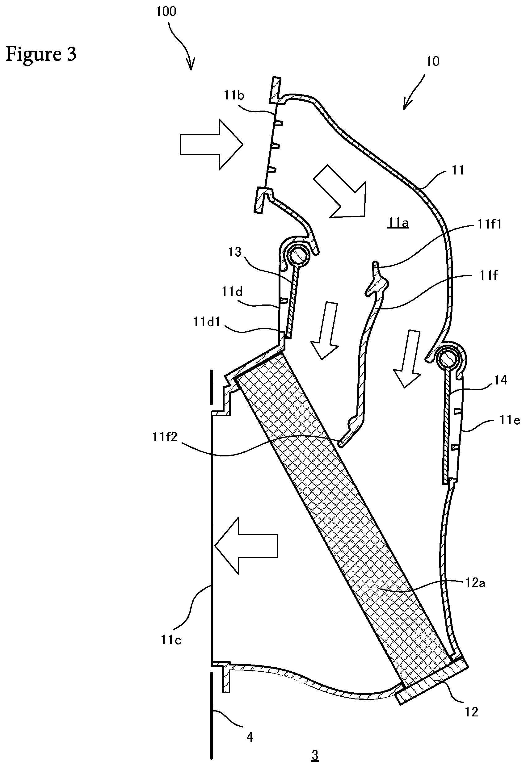 Patent US12325278 Figure 3 – Vehicle air-conditioning device