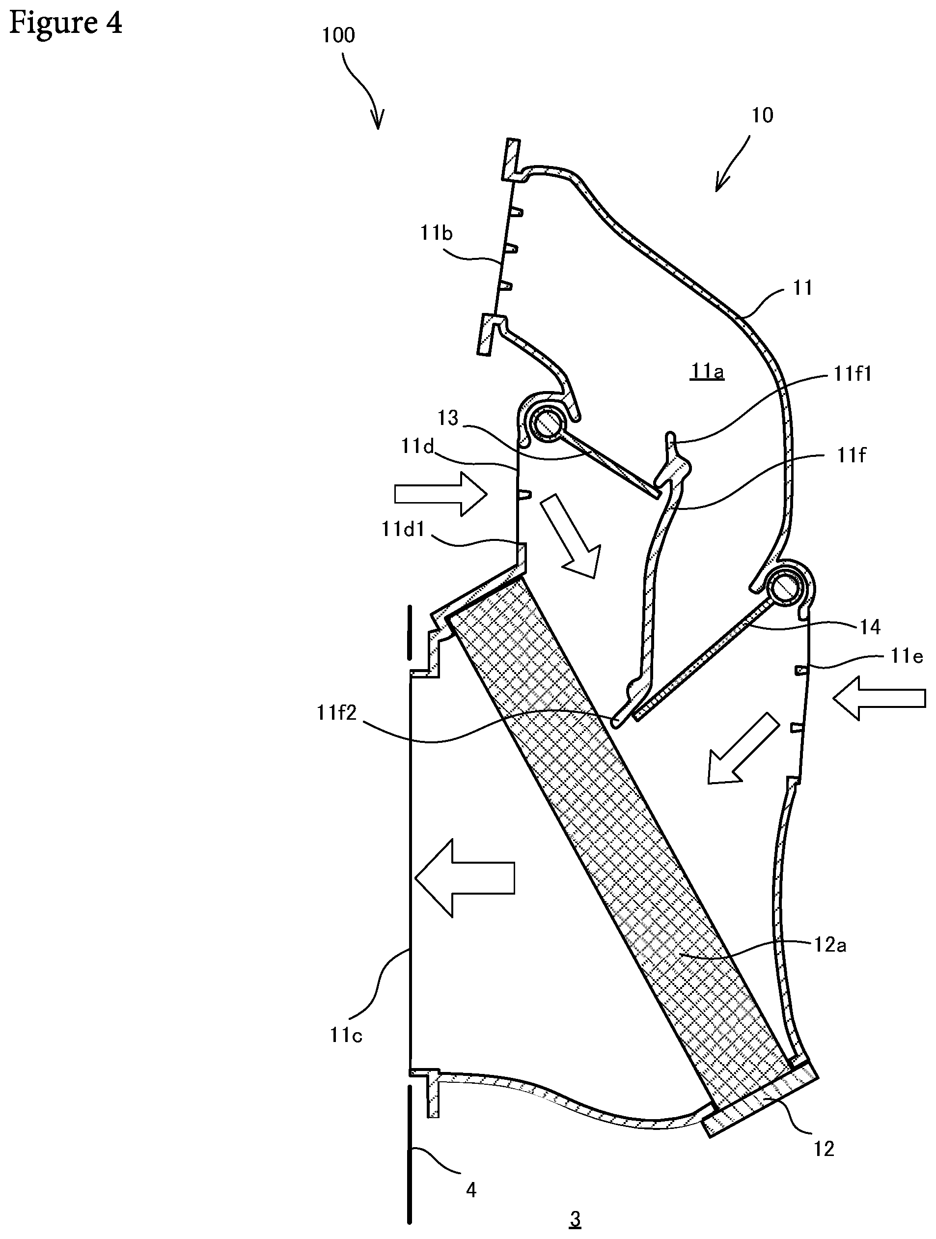 Patent US12325278 Figure 4 – Vehicle air-conditioning device