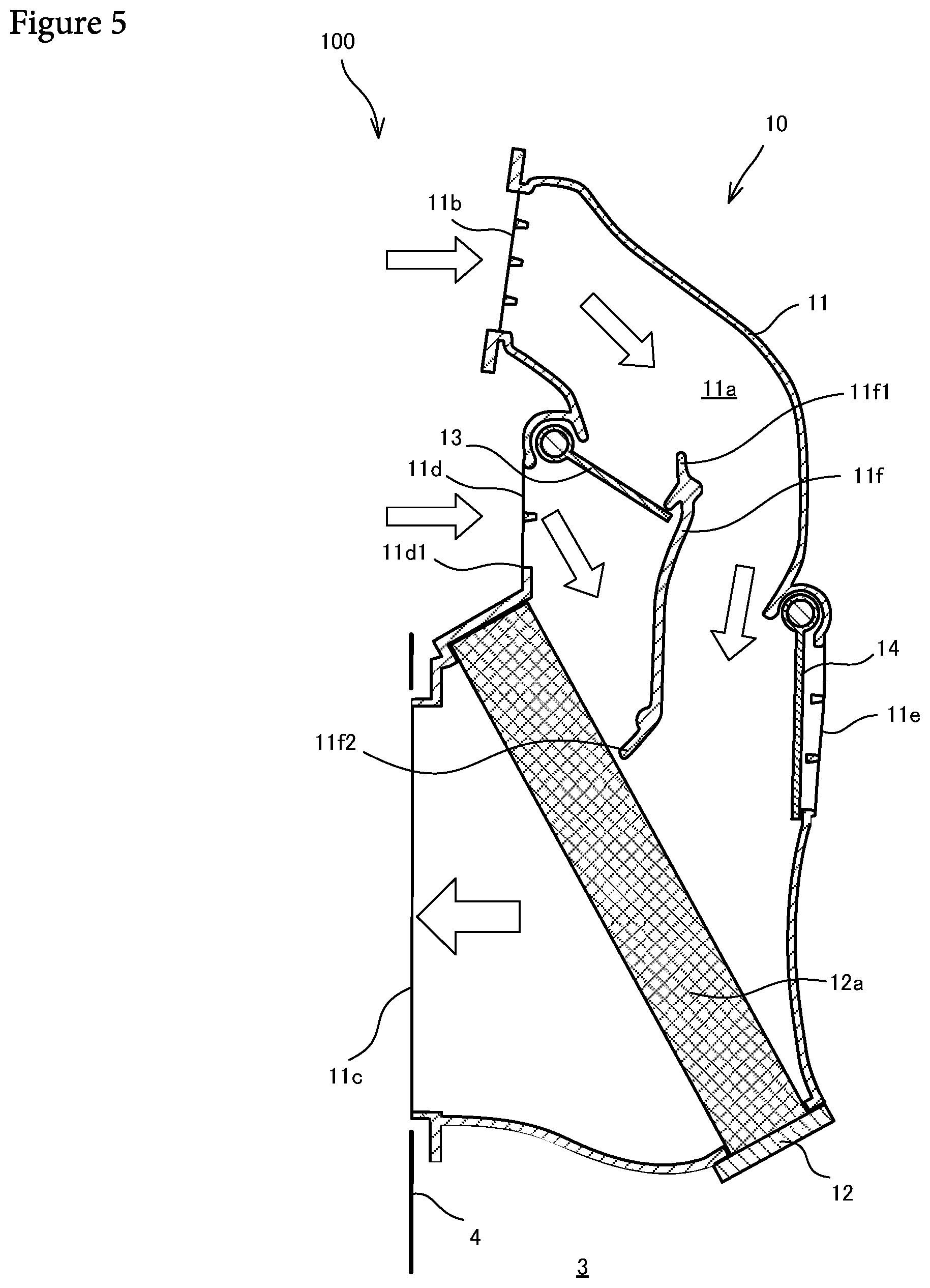 Patent US12325278 Figure 5 – Vehicle air-conditioning device