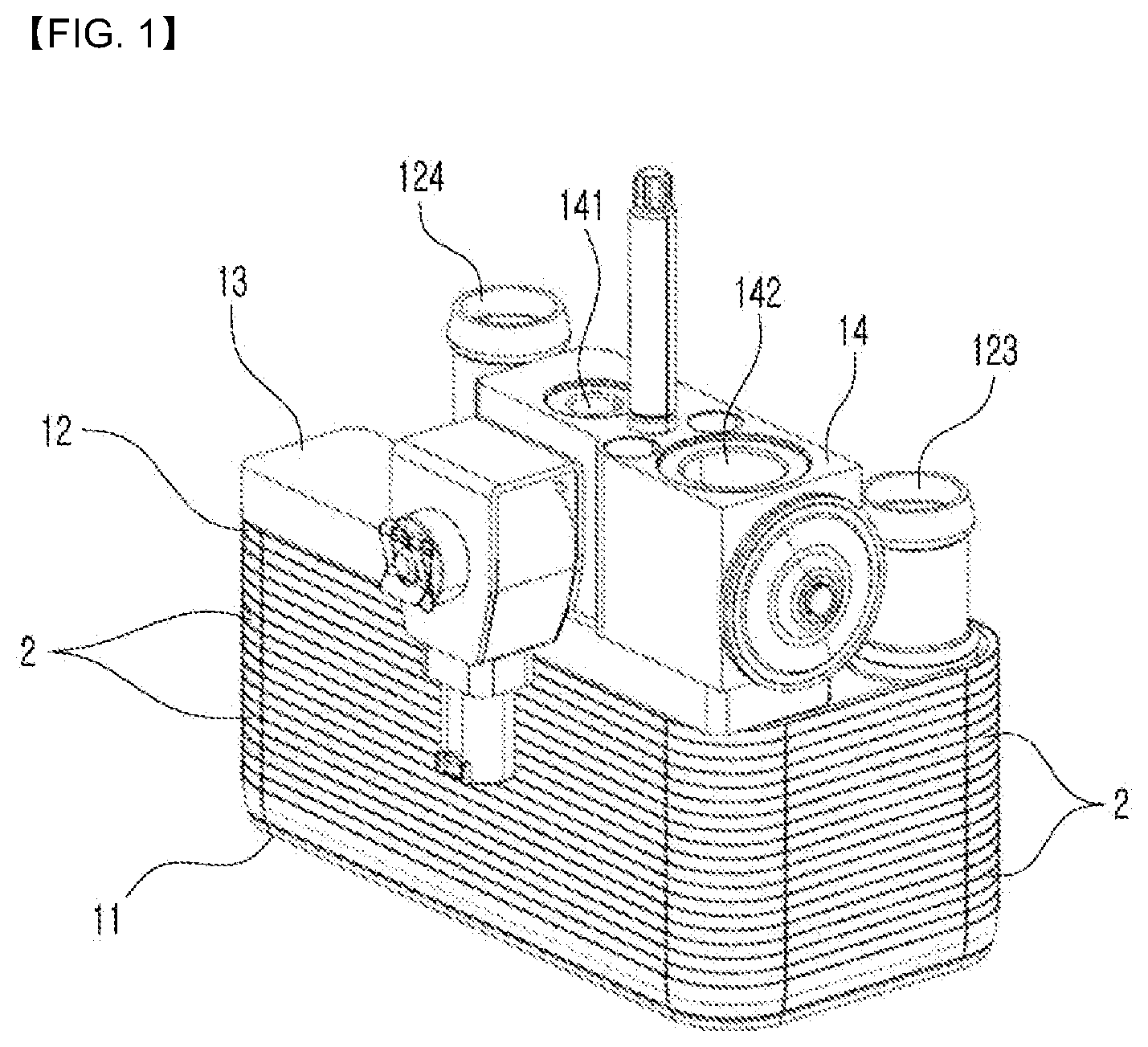 Patent US12325285 — Heat exchanger for vehicle — Figure 1