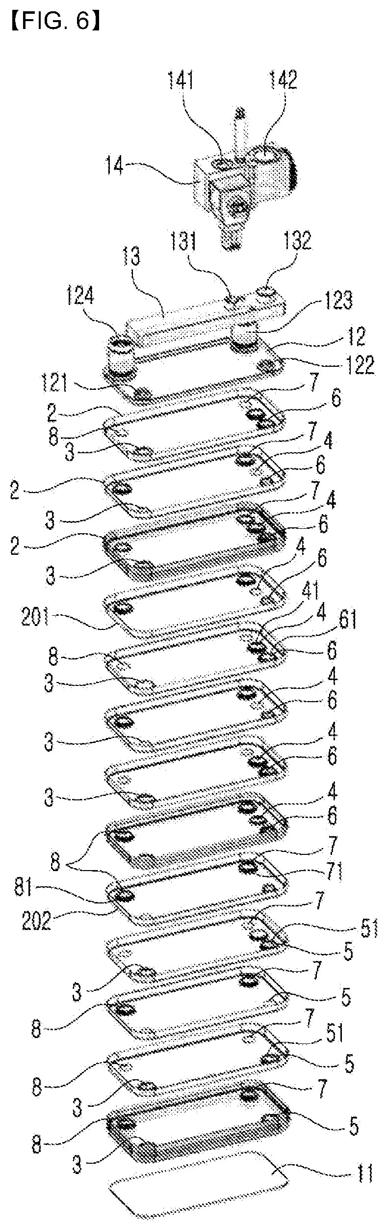 Patent US12325285 Figure 6 – Heat exchanger for vehicle