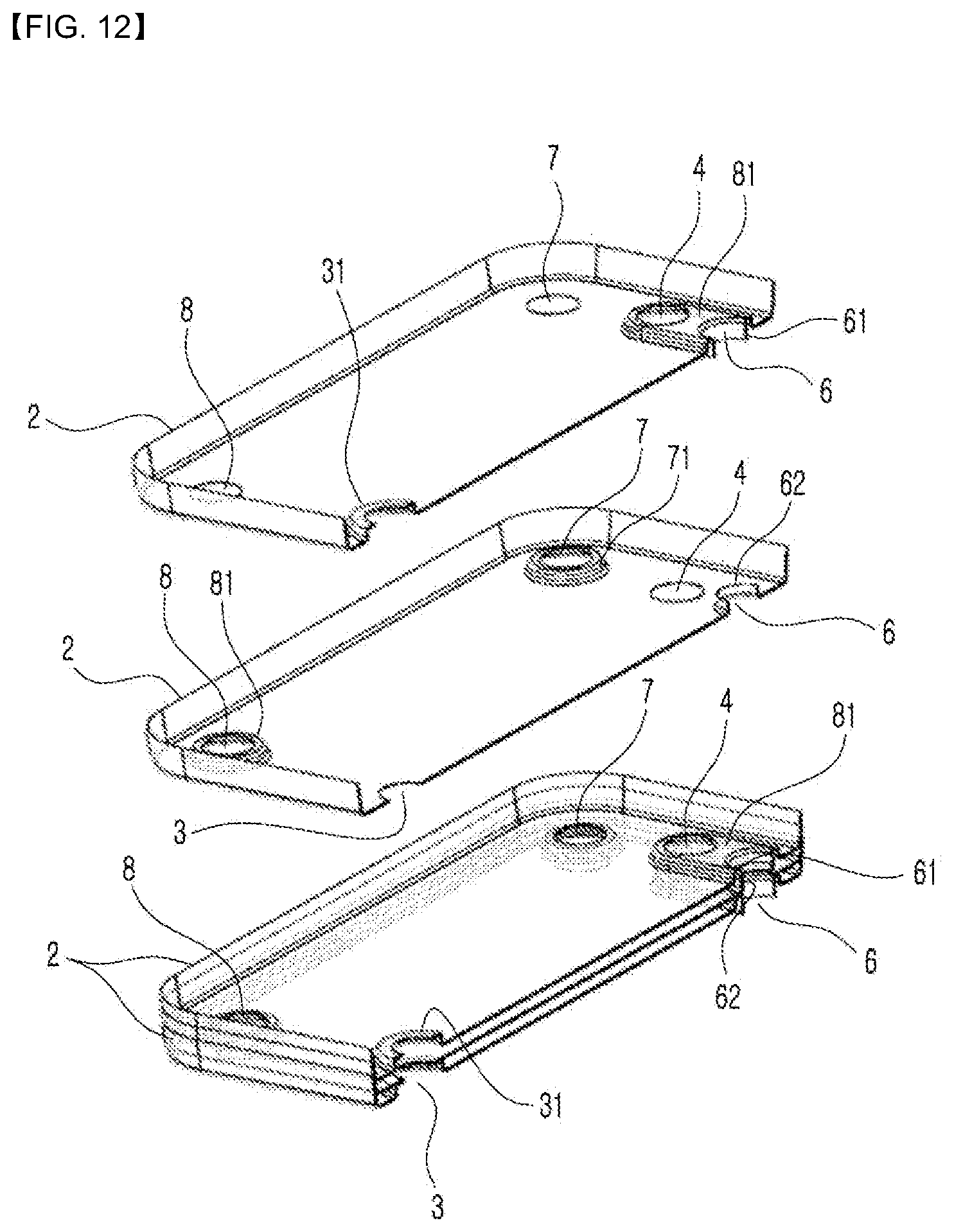 Patent US12325285 Figure 12 – Heat exchanger for vehicle