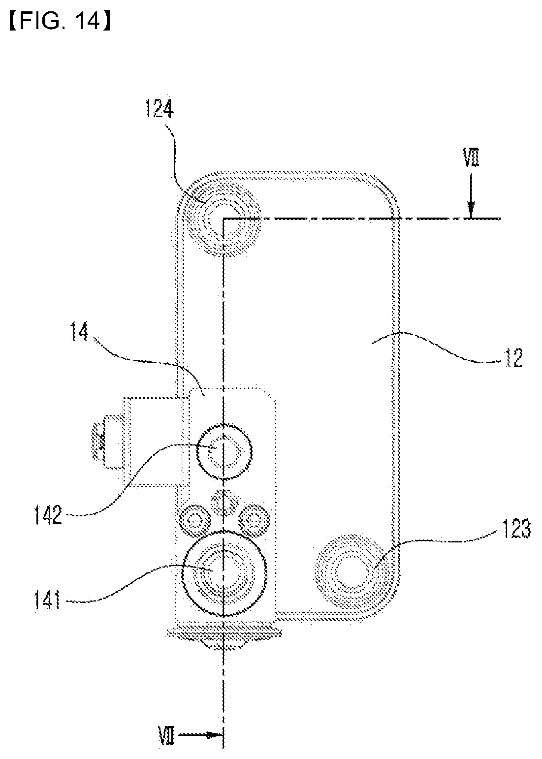 Patent US12325285 Figure 14 – Heat exchanger for vehicle