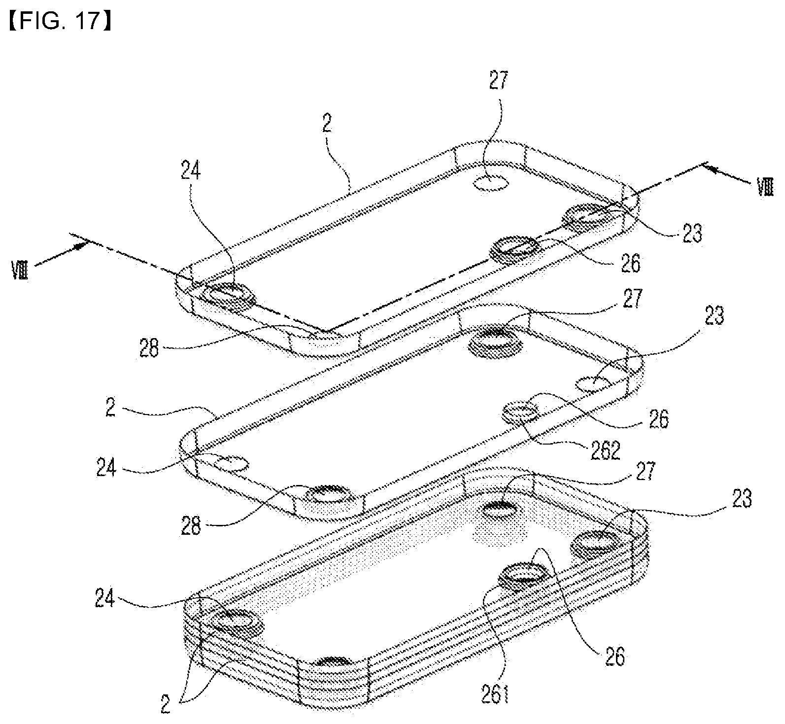 Patent US12325285 Figure 17 – Heat exchanger for vehicle