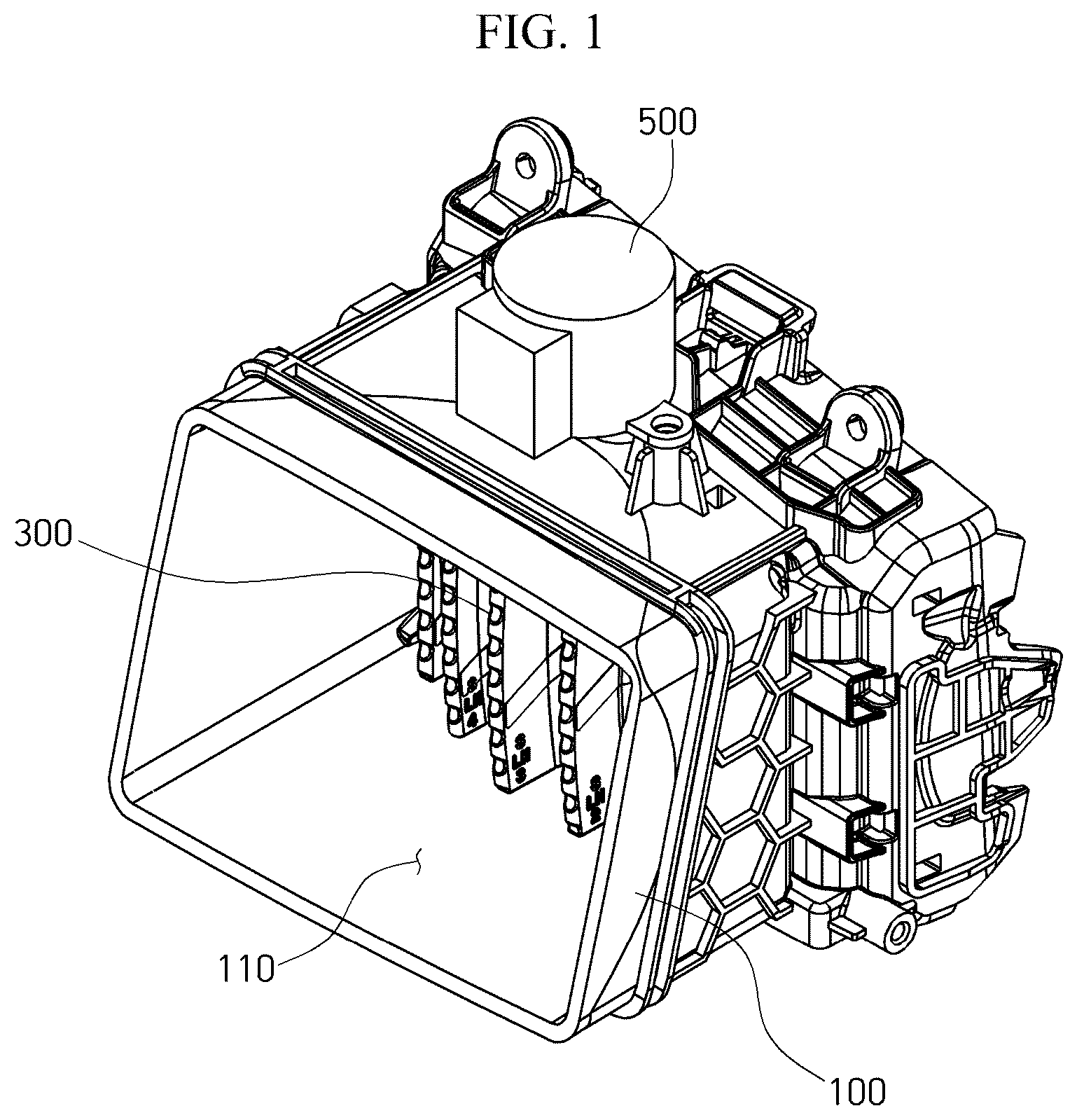 Patent US12325288 Figure 1 – Vehicle air vent structure and operation method thereof