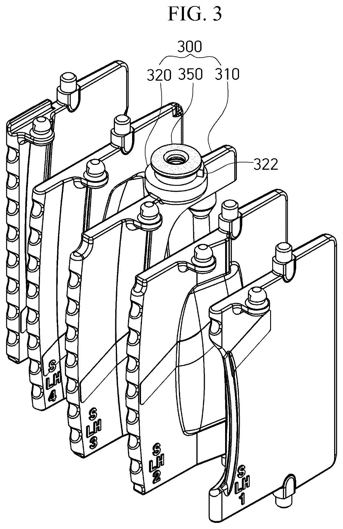 Patent US12325288 Figure 3 – Vehicle air vent structure and operation method thereof