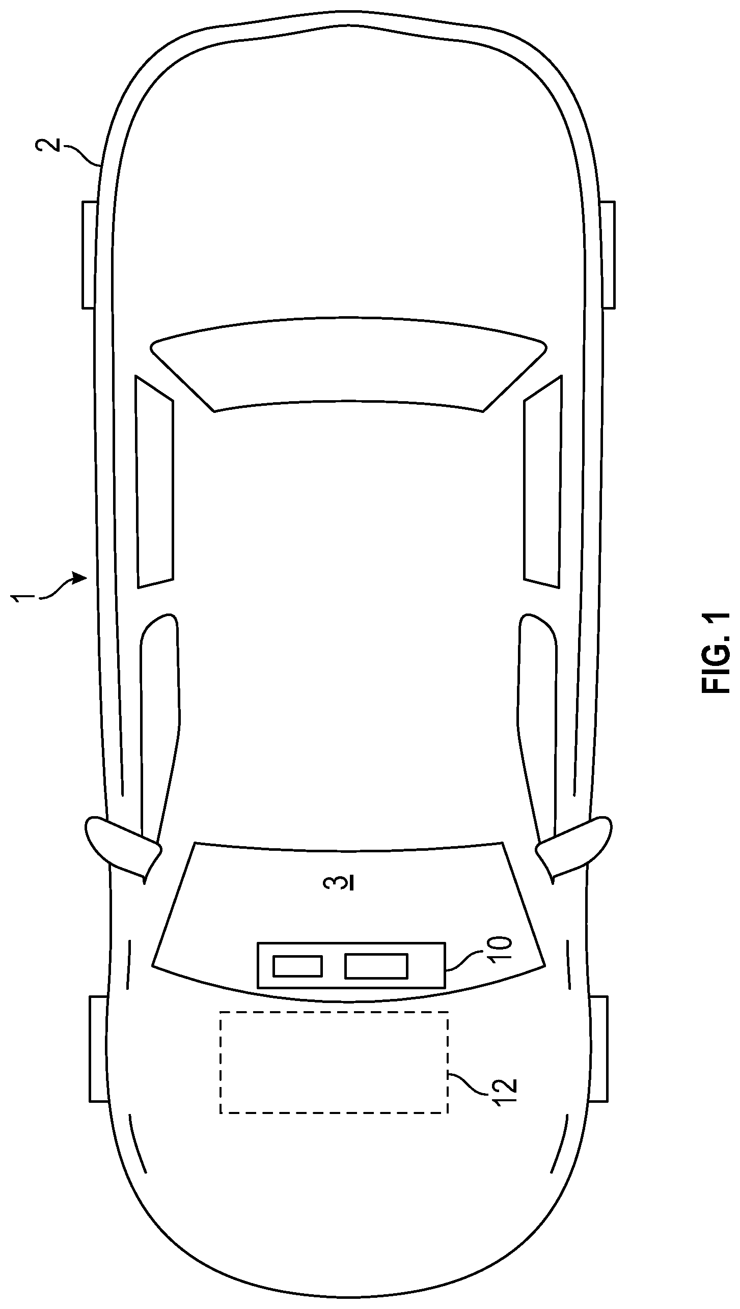 Patent US12325289 Figure 1 – Knob control for slim vent in vehicle